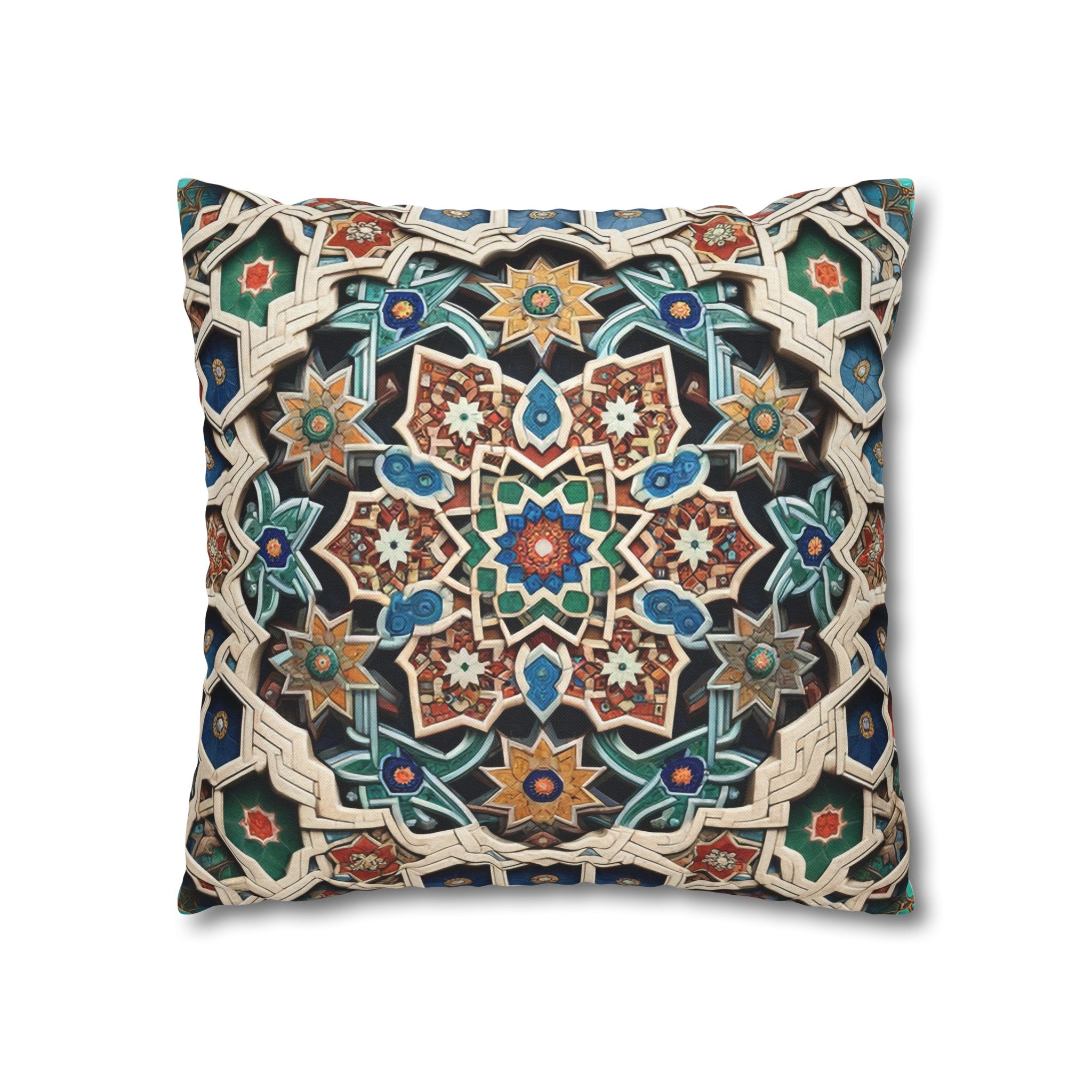 Persian Art 1 - Polyester Square Pillowcase