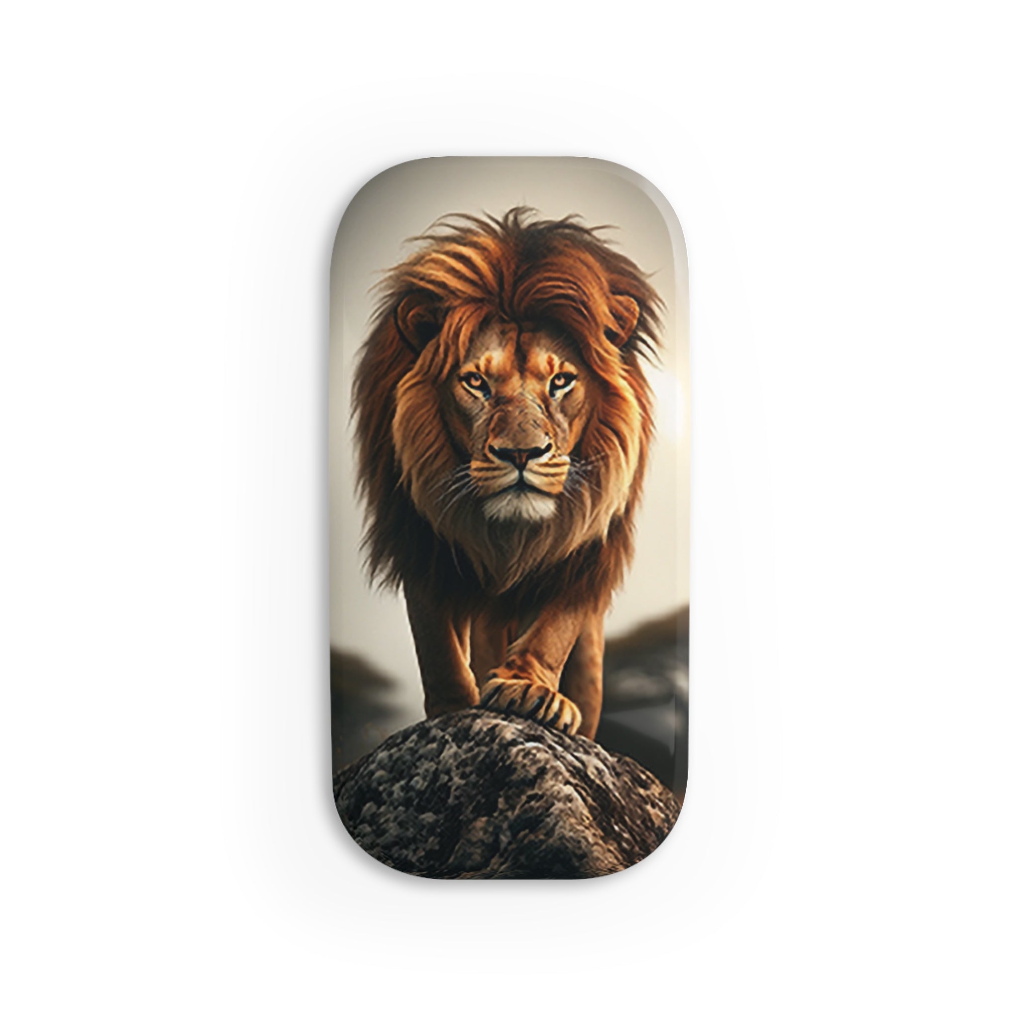 Lion on a rock - Phone Click-On Grip