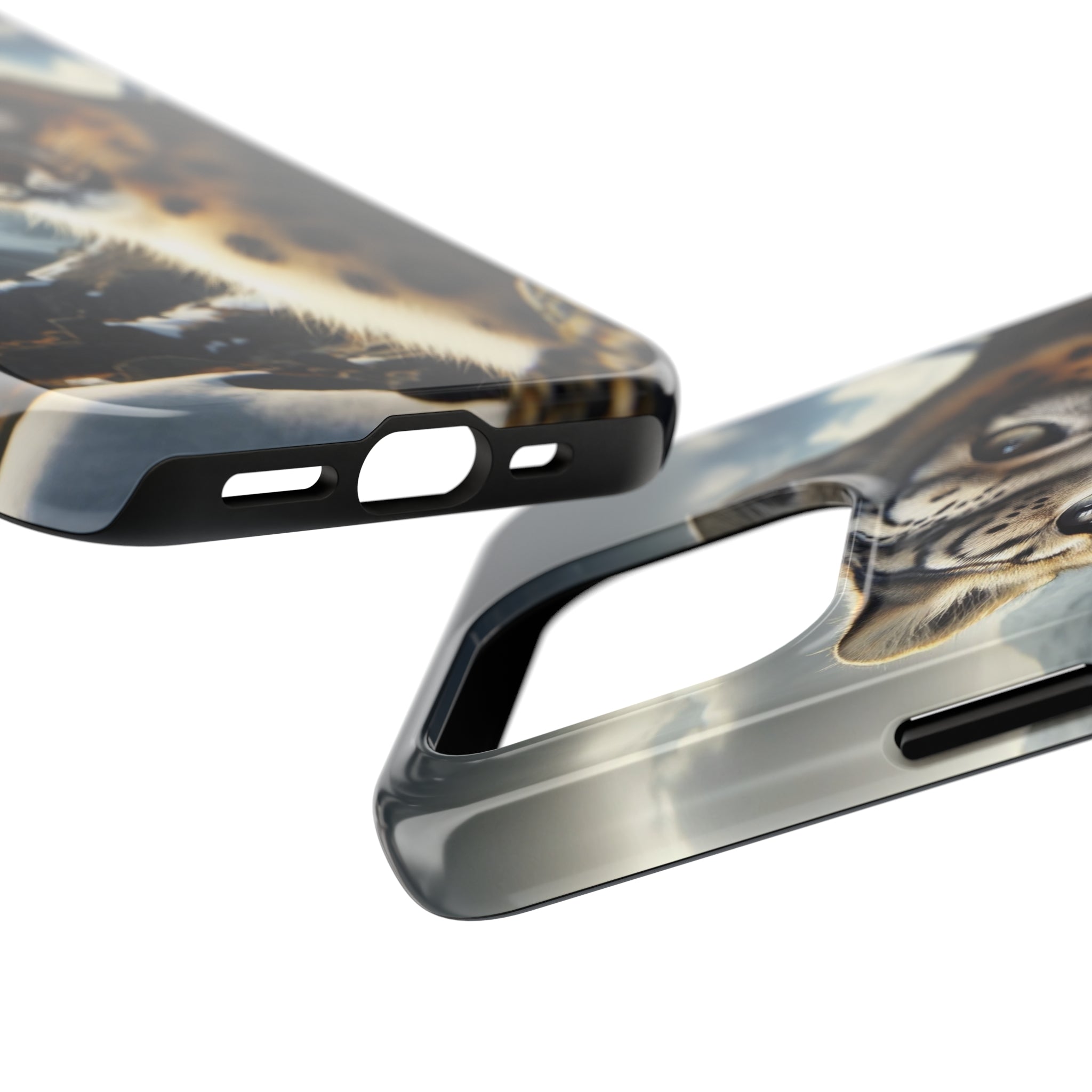 Curious Snow Leopard - Tough Phone Case