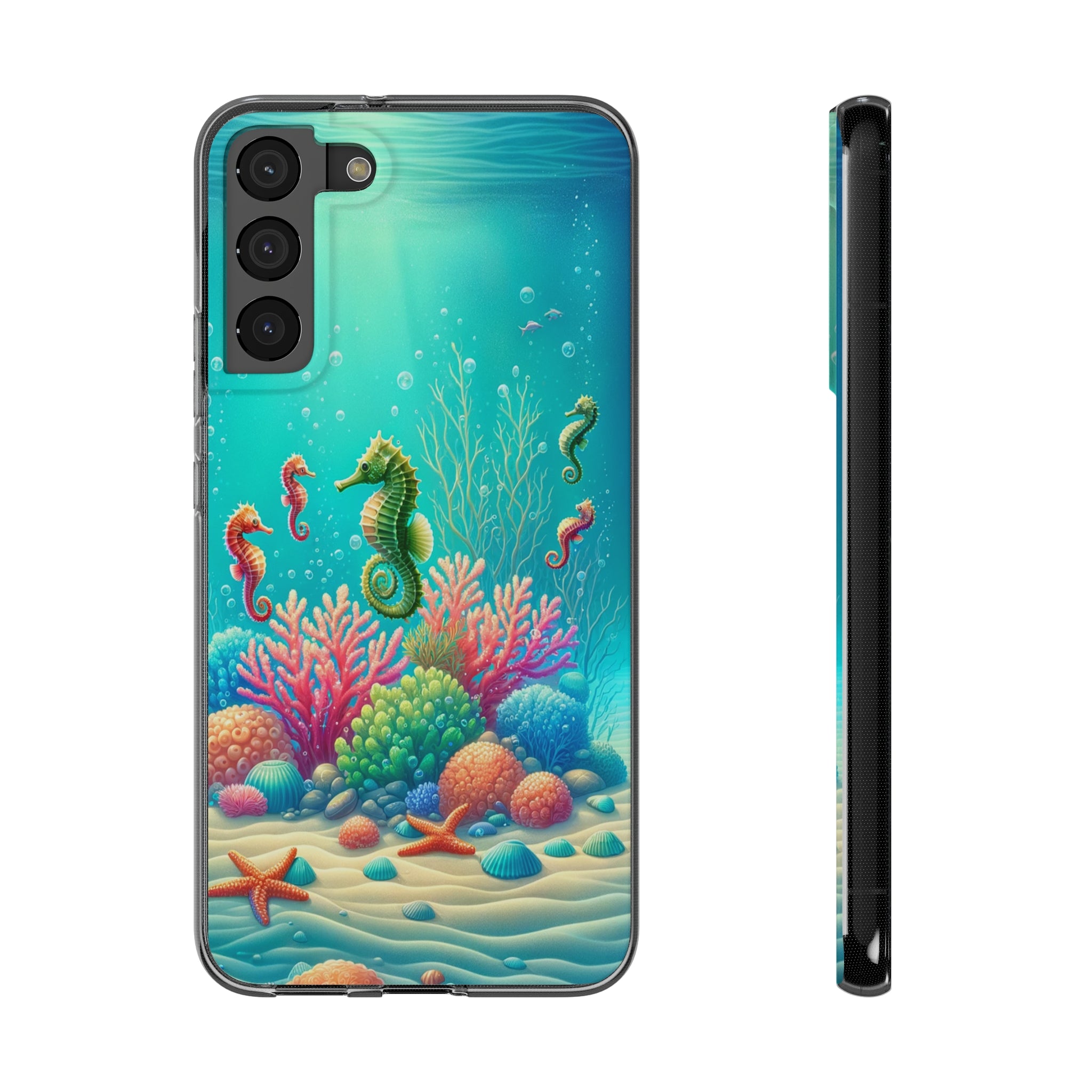 Seahorses - Soft Phone Case