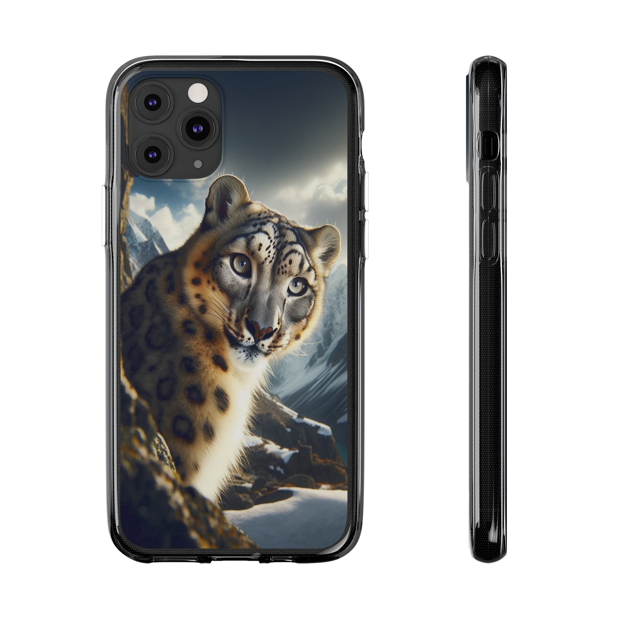 Snow Leopard - Soft Phone Case