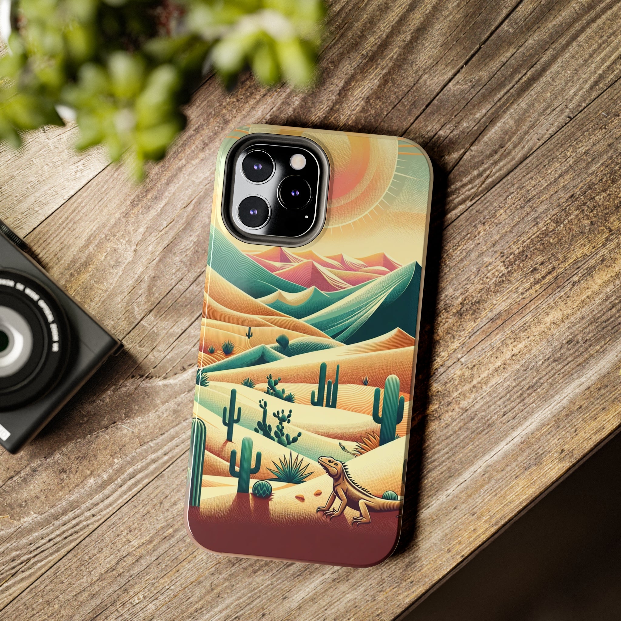 Iguana in the desert - Tough Phone Case