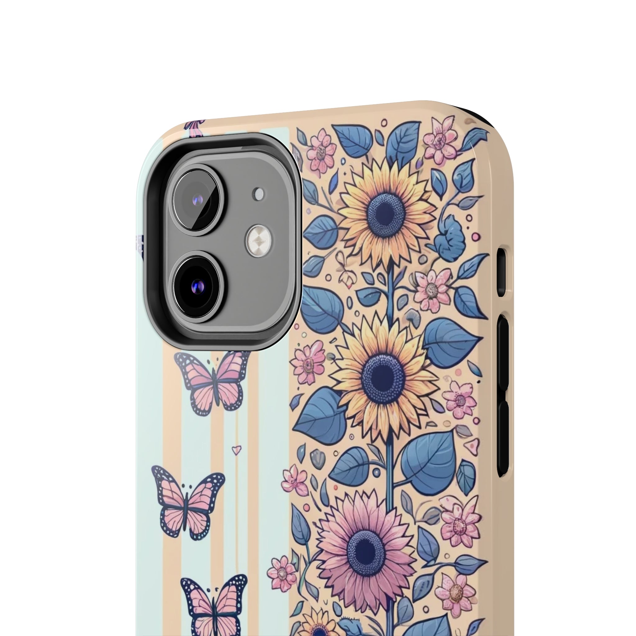 Butterflies and Sunflowers - Tough Phone Case