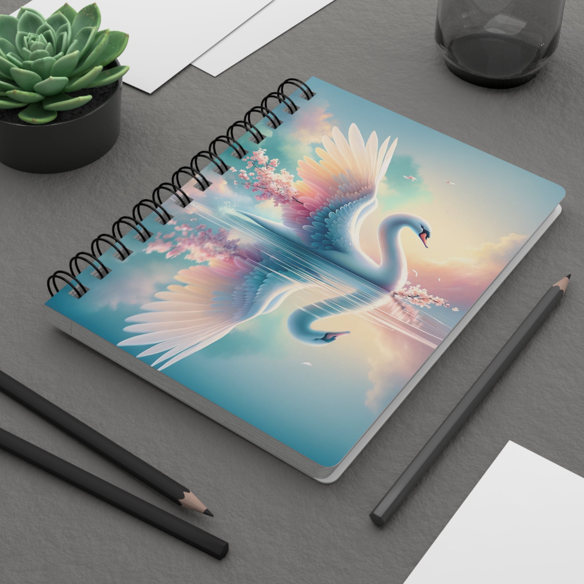 Swan - Spiral Notebook