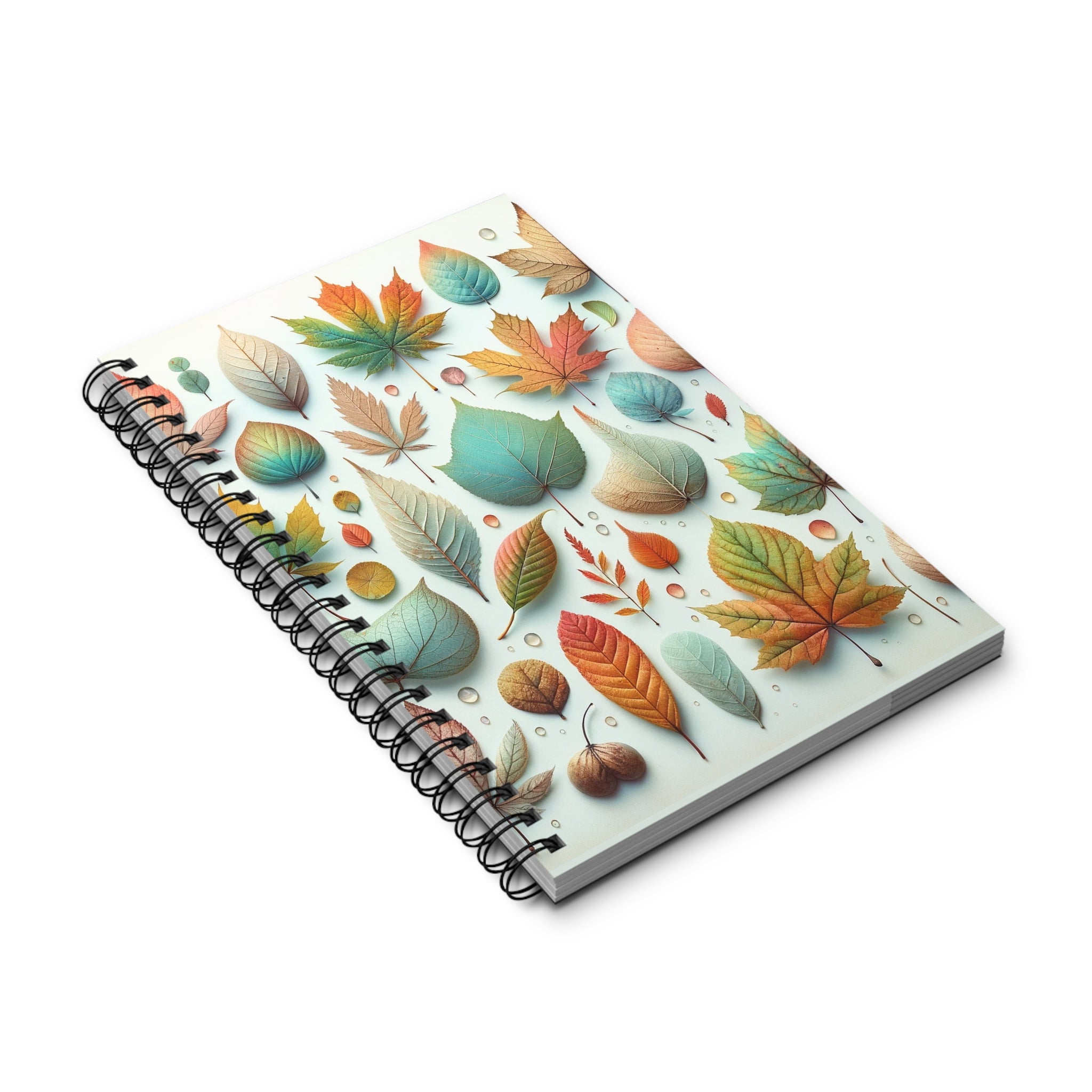 Pastel coloured leaves 1 - Spiral Journal (EU)