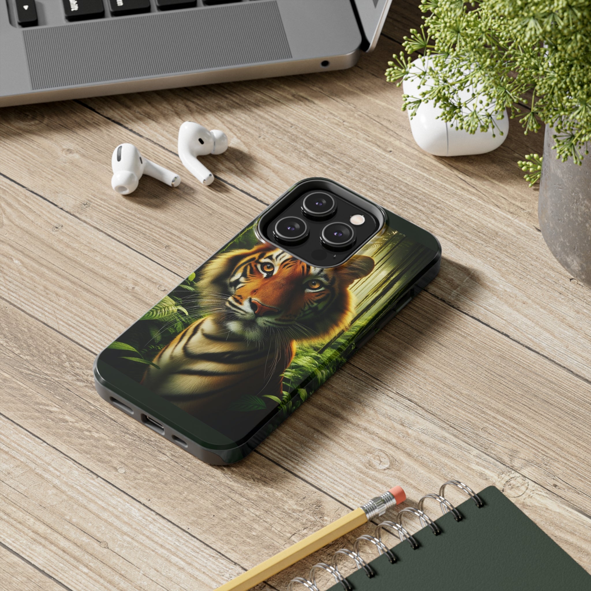 Curious Tiger - Tough Phone Case