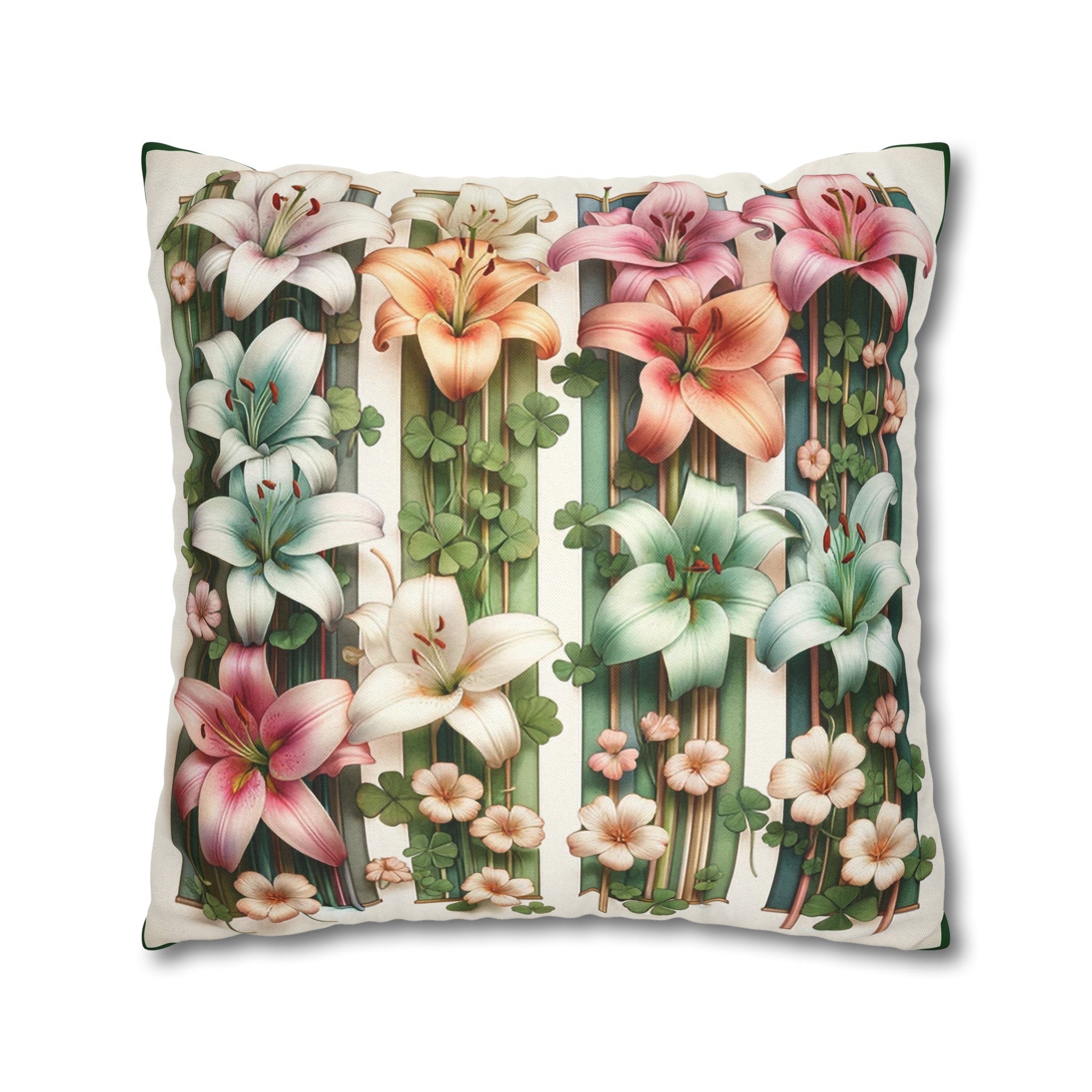 Lilies 1 - Polyester Square Pillowcase