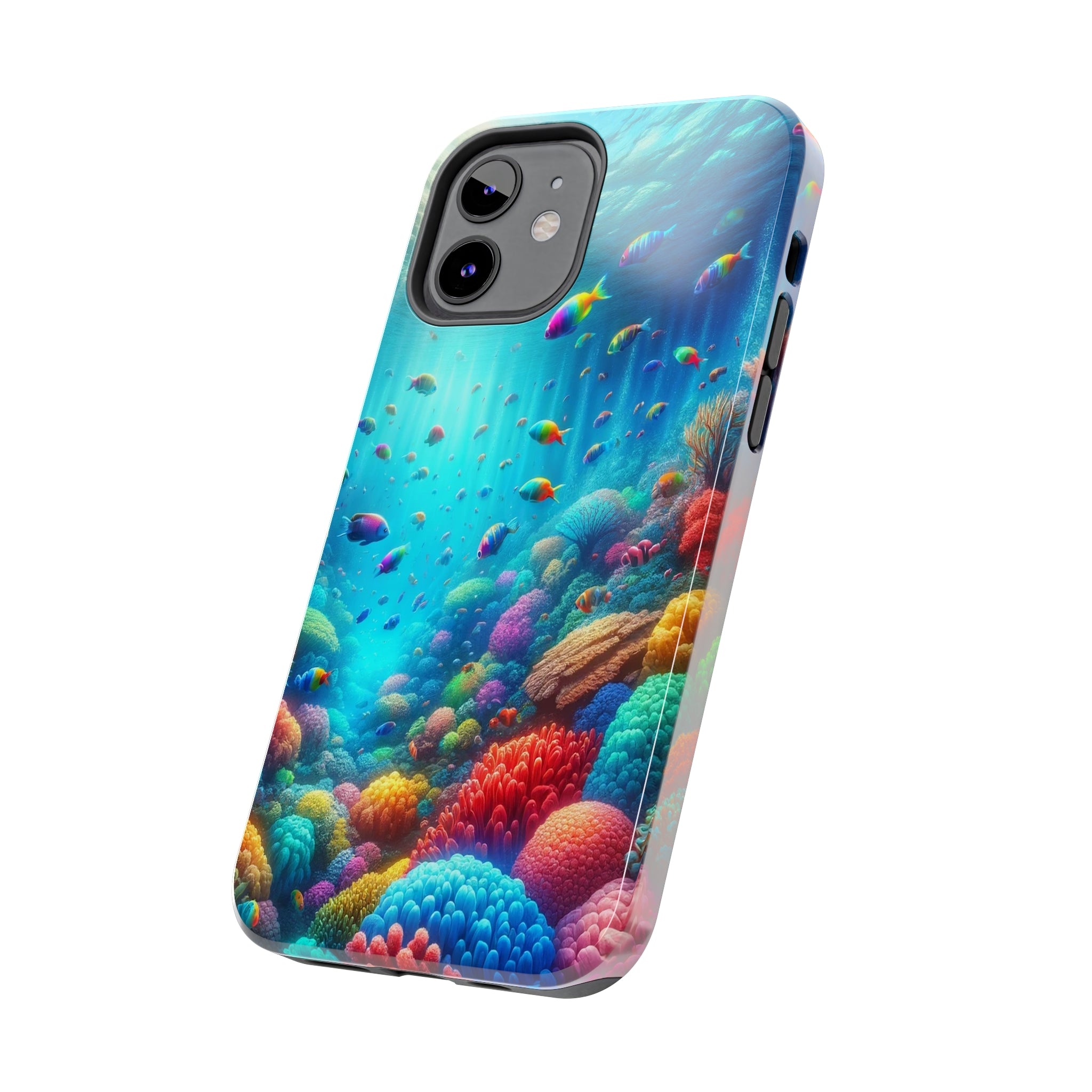 Coloured fish and coral reef - Tough Phone Case