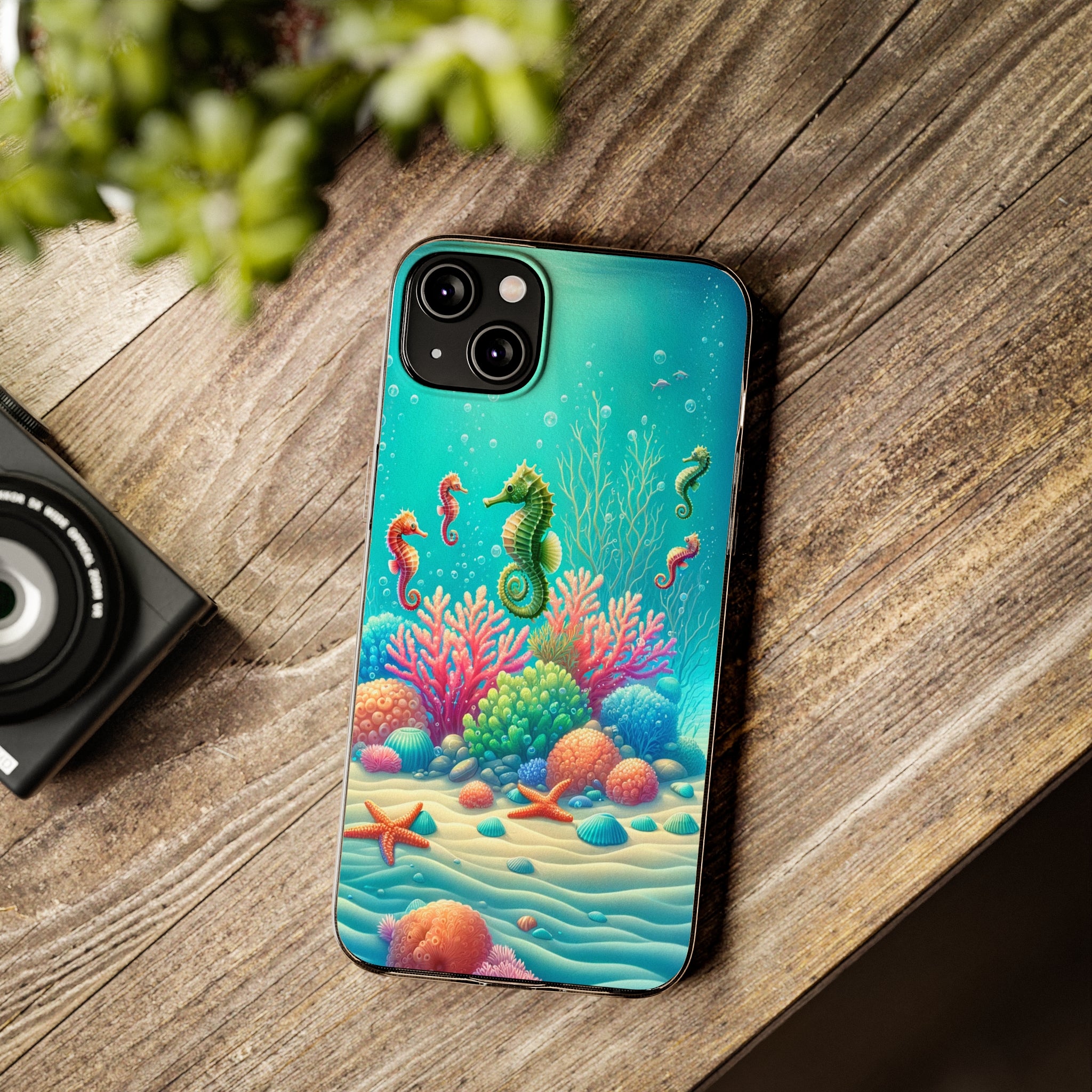 Seahorses - Soft Phone Case