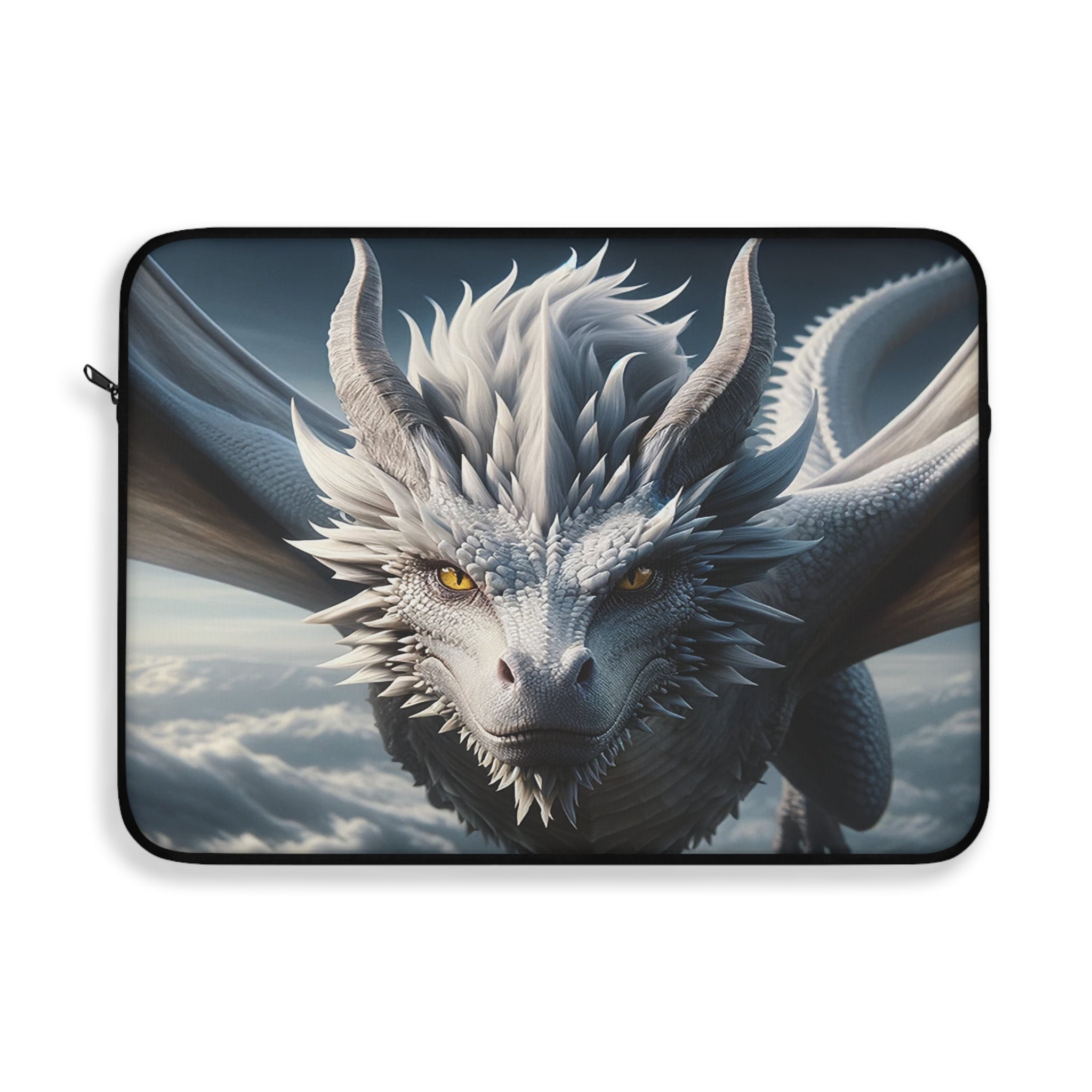 White, flying dragon - Laptop Sleeve