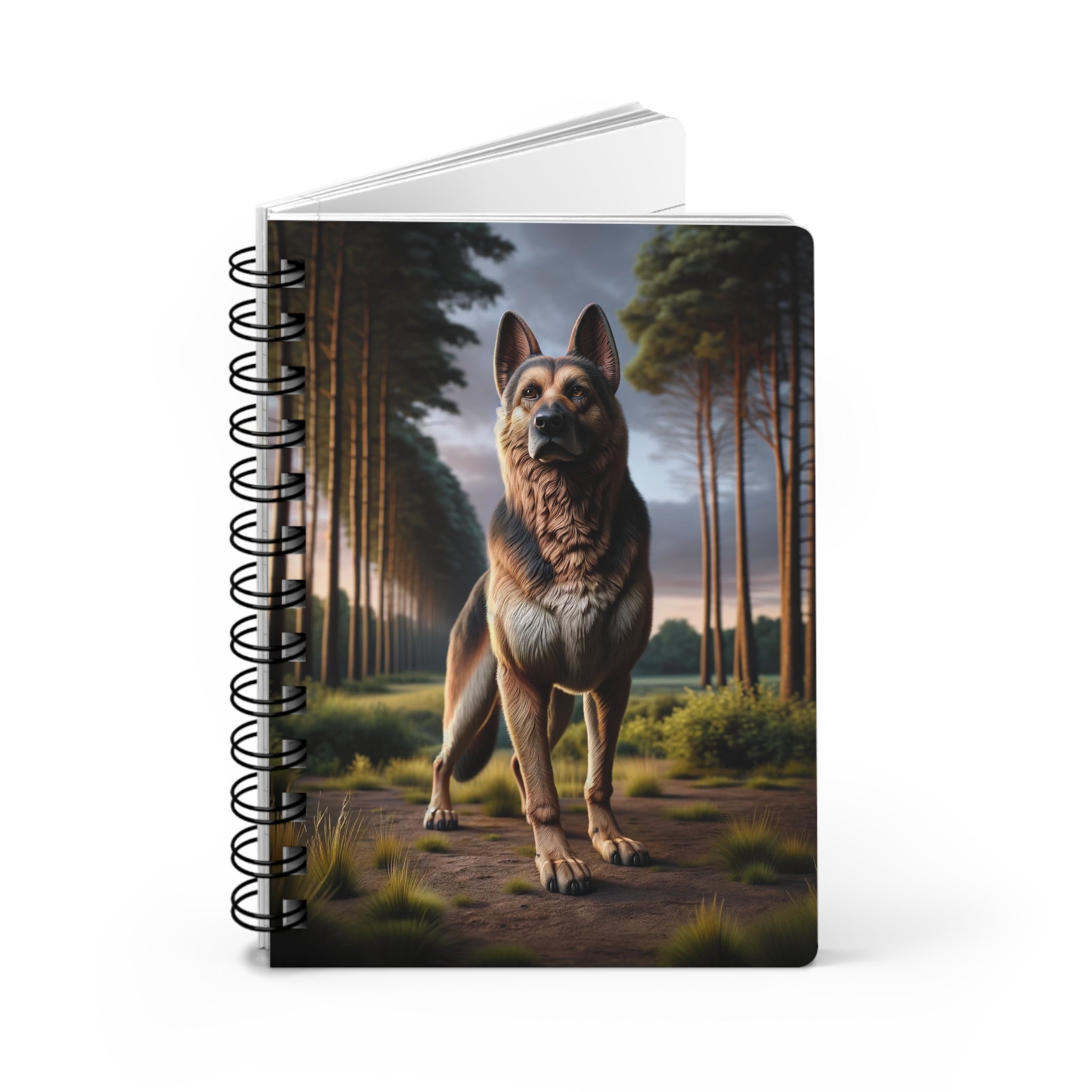 A curious dog - Spiral Notebook