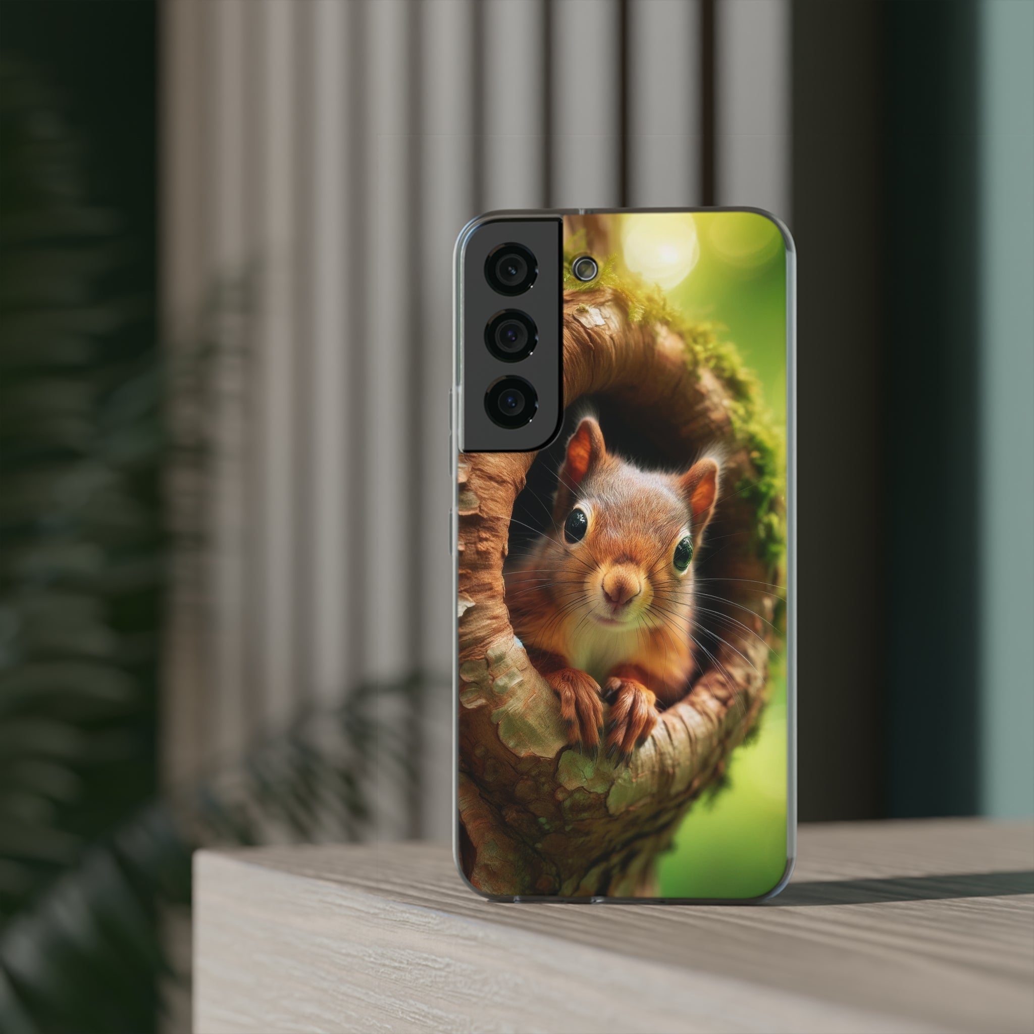 Squirrel in a treehole - Flexi Case (Samsung only)