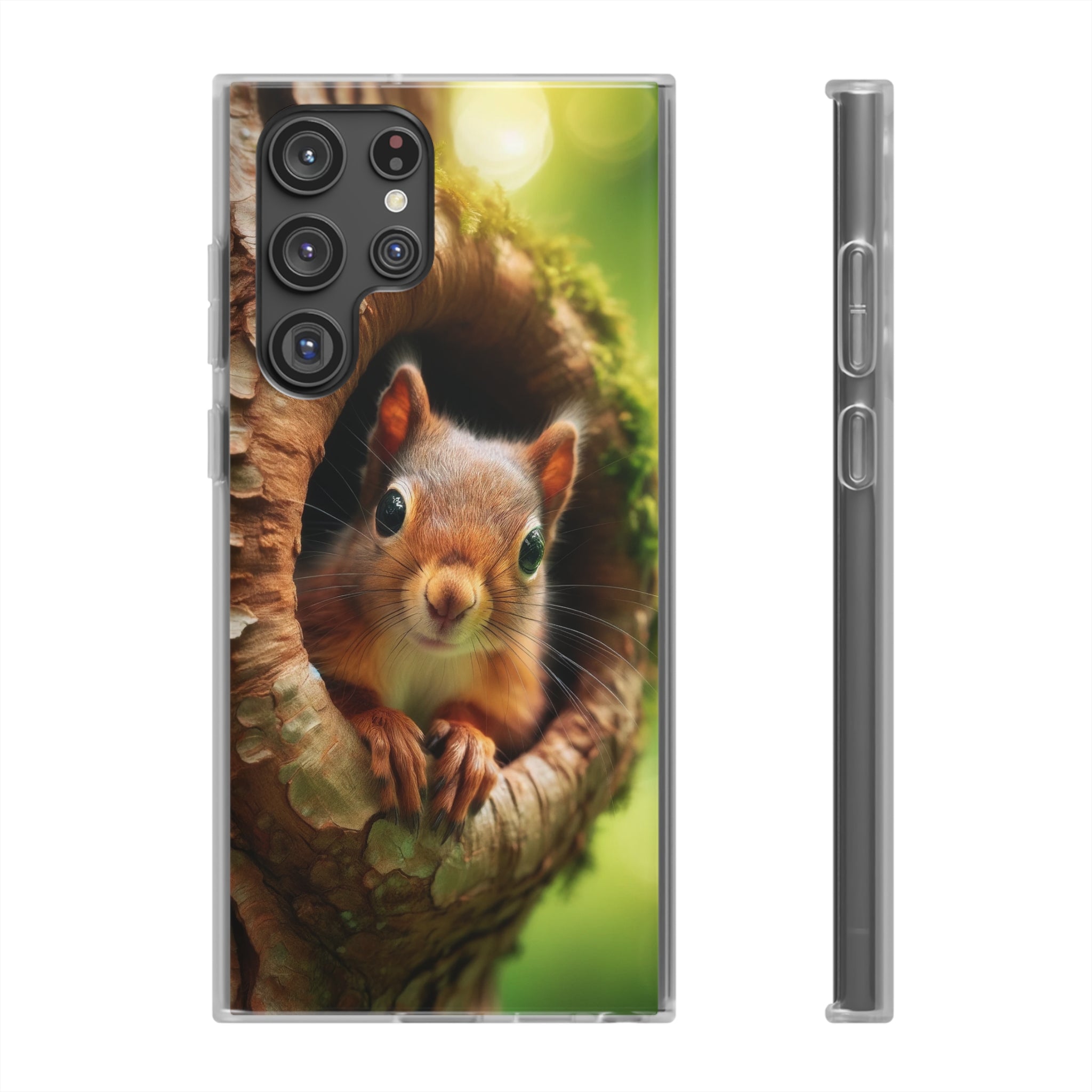 Squirrel in a treehole - Flexi Case (Samsung only)