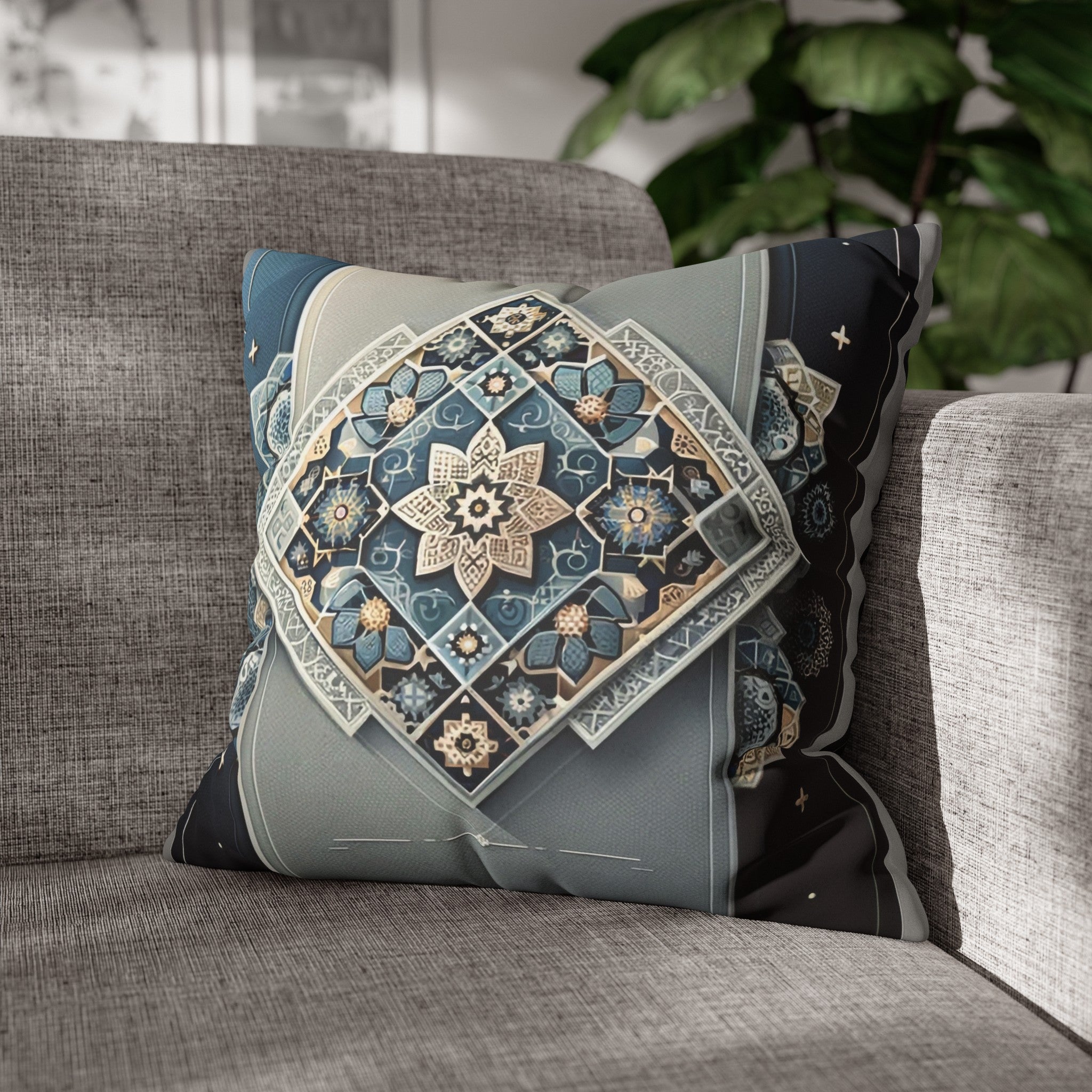 Islamic Art (7) - Suede Square Pillowcase