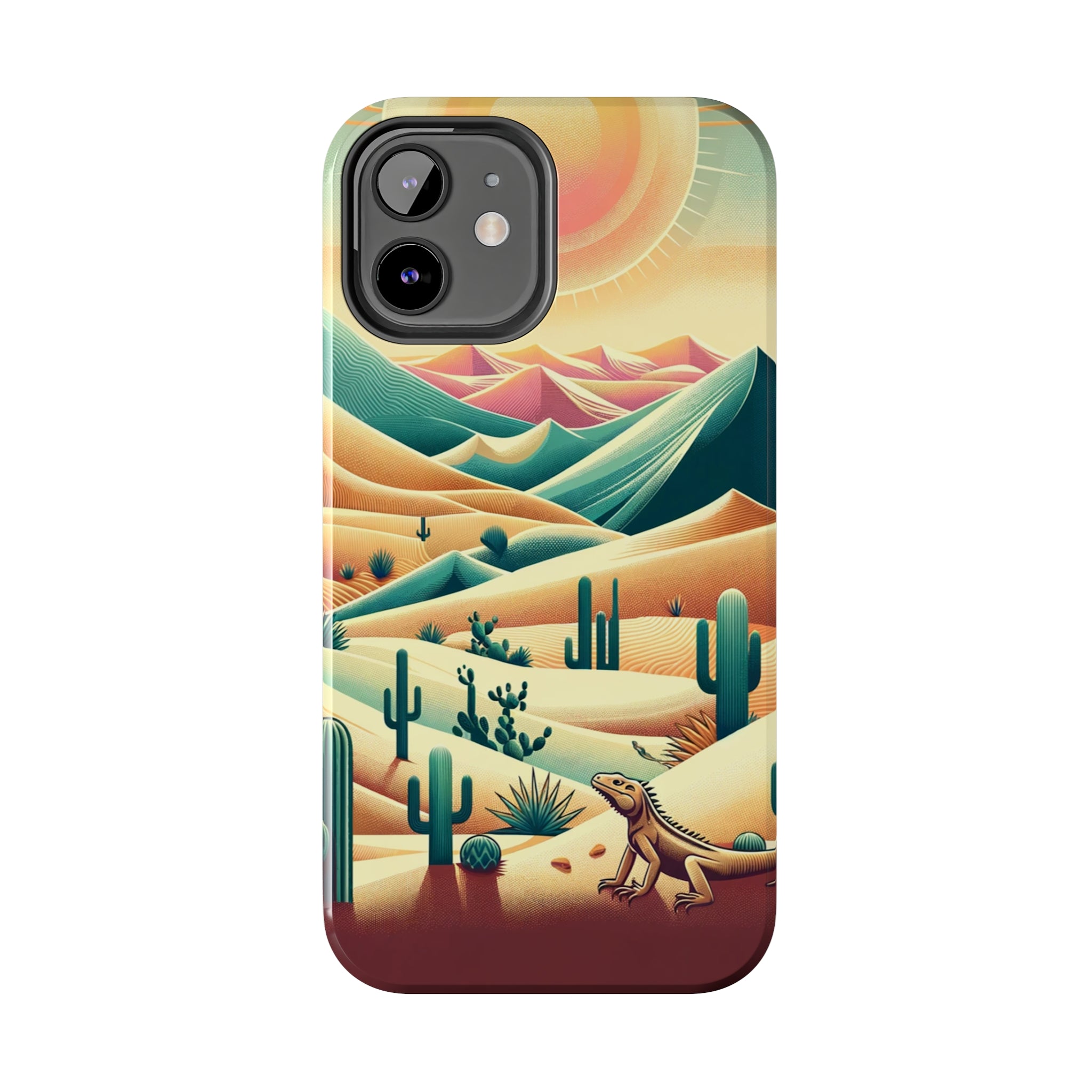 Iguana in the desert - Tough Phone Case