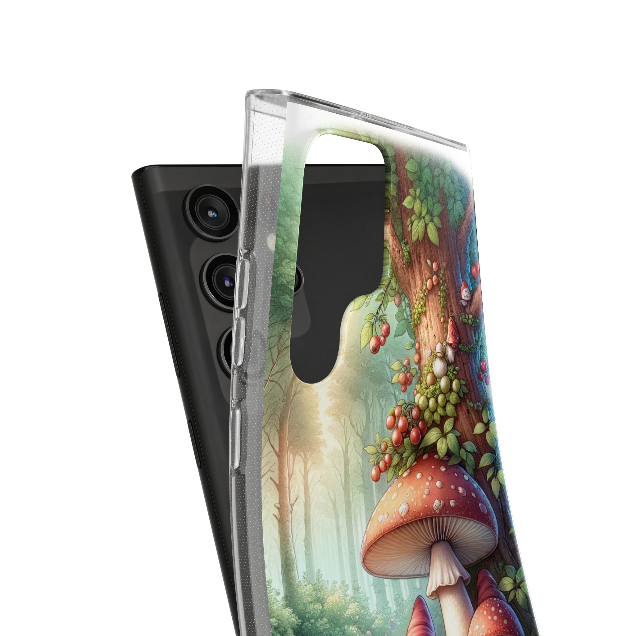 Gnomes and mushrooms - Soft Phone Case