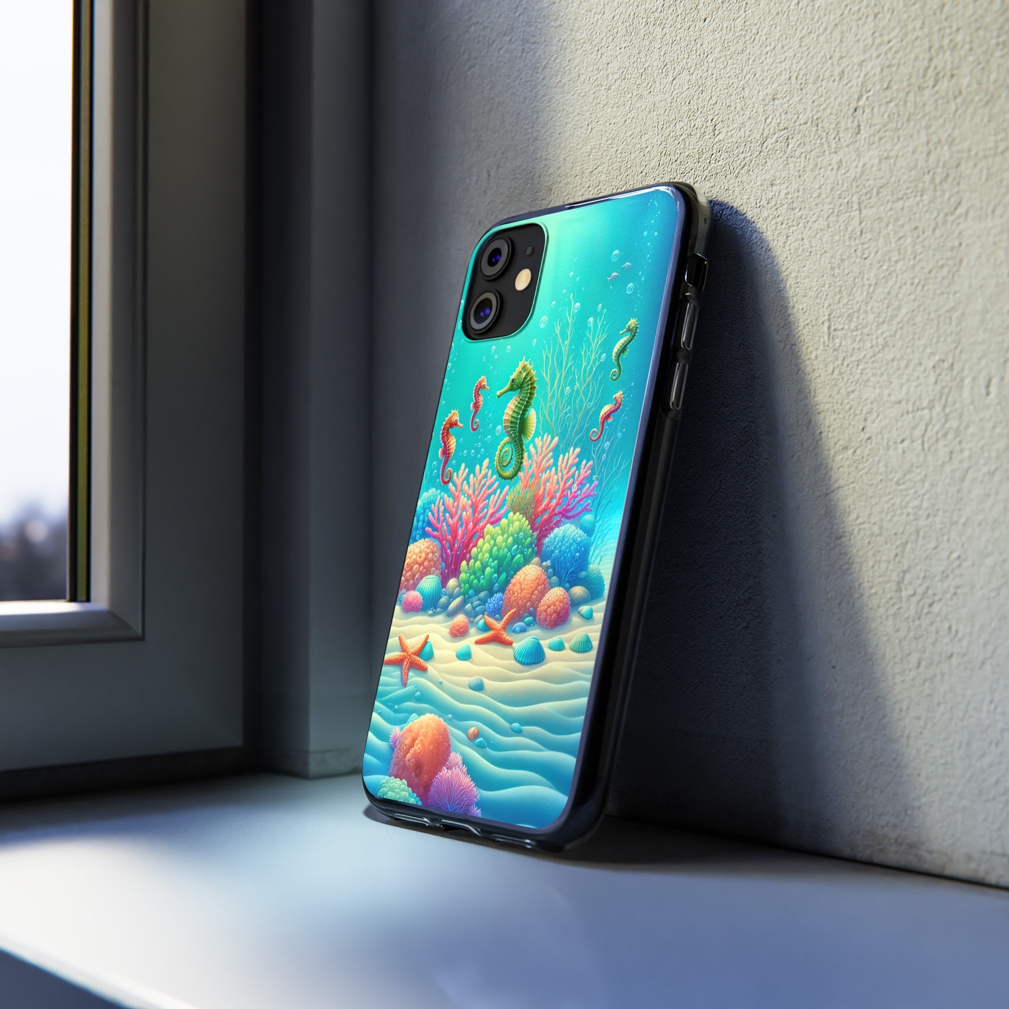 Seahorses - Soft Phone Case