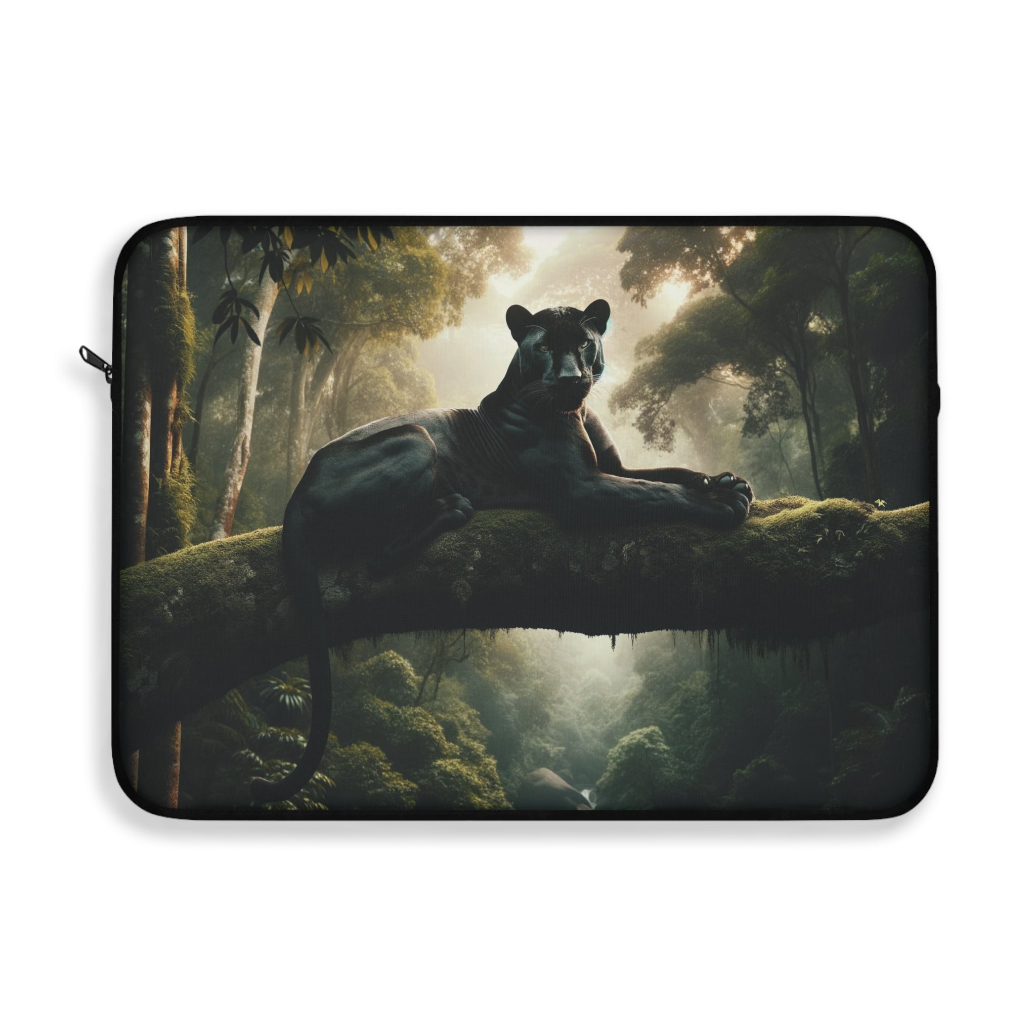 A panther resting on a tree branch - Laptop Sleeve