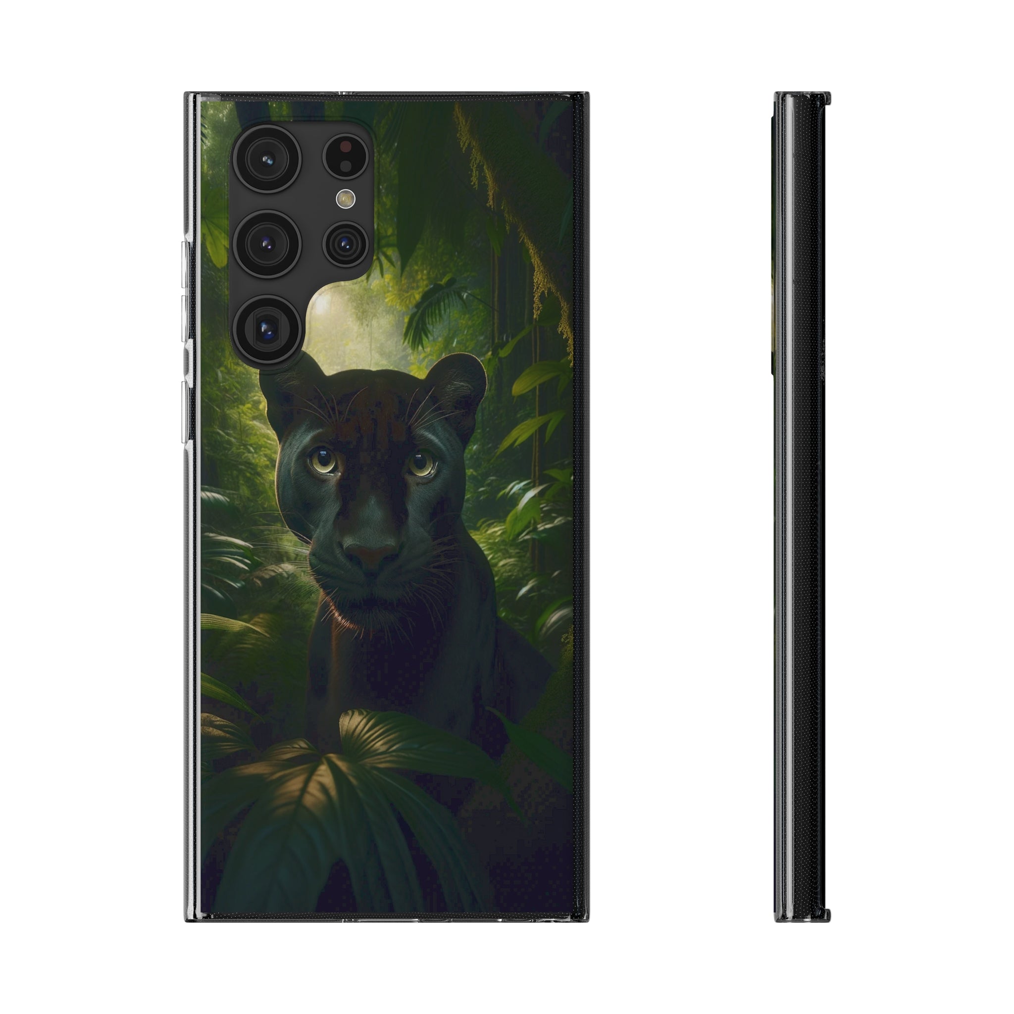 Curious Panther - Soft Phone Case