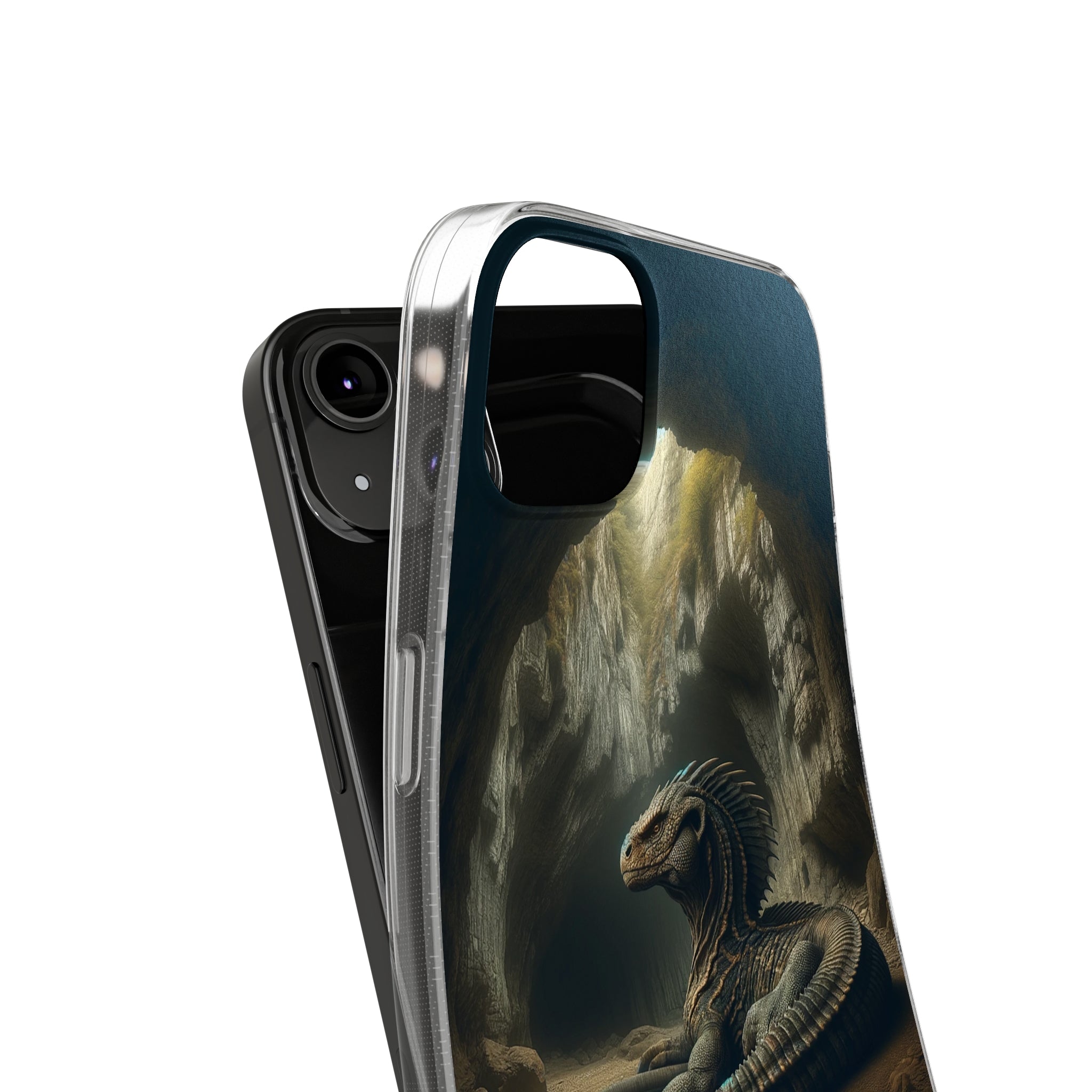 Basilisk in a cave - Soft Phone Case