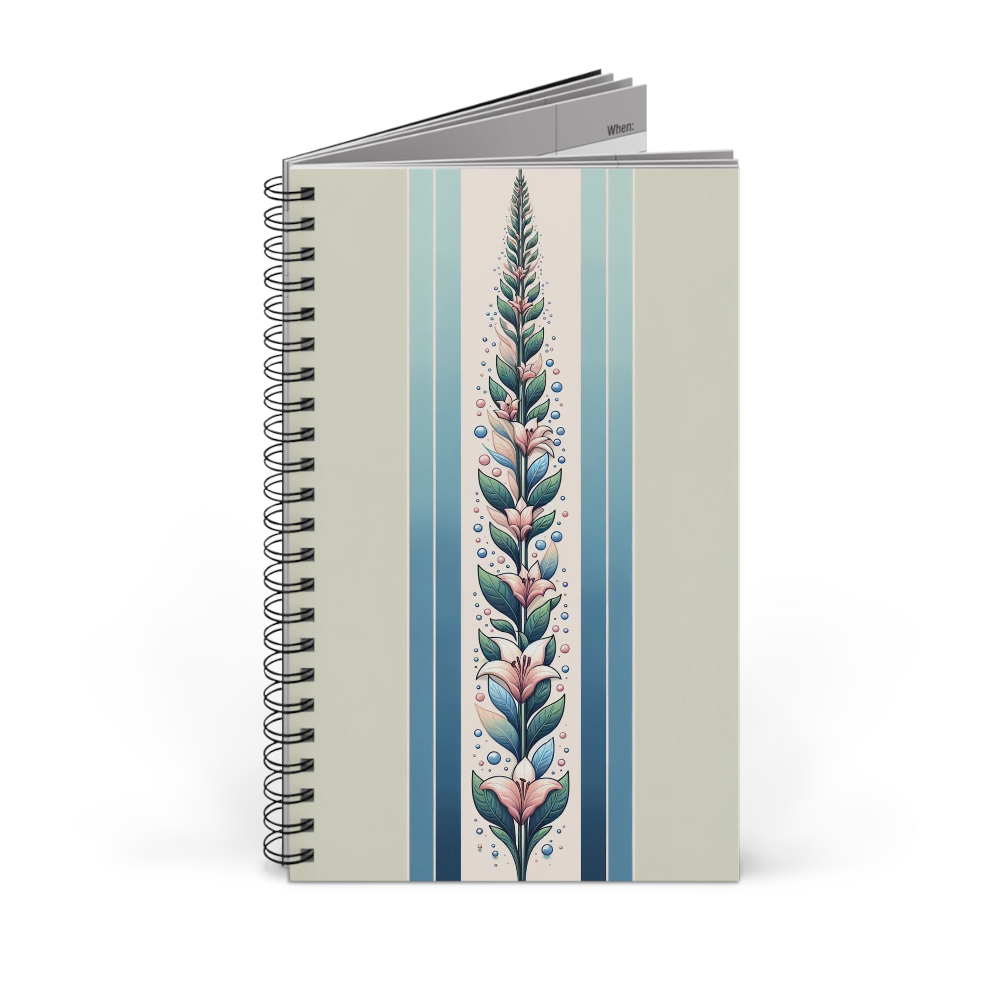 Lilies Pastel 1 - Spiral Journal (EU)