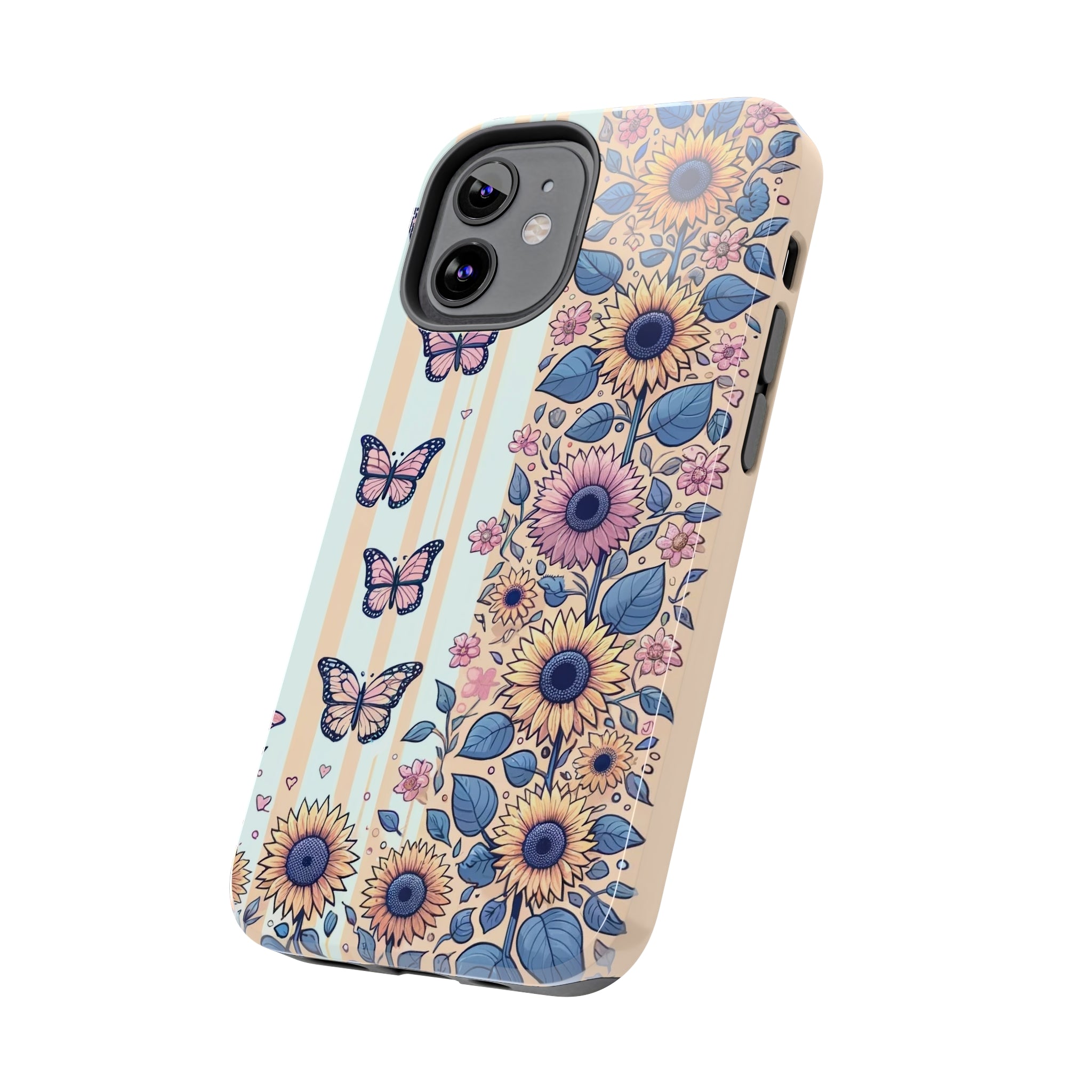 Butterflies and Sunflowers - Tough Phone Case