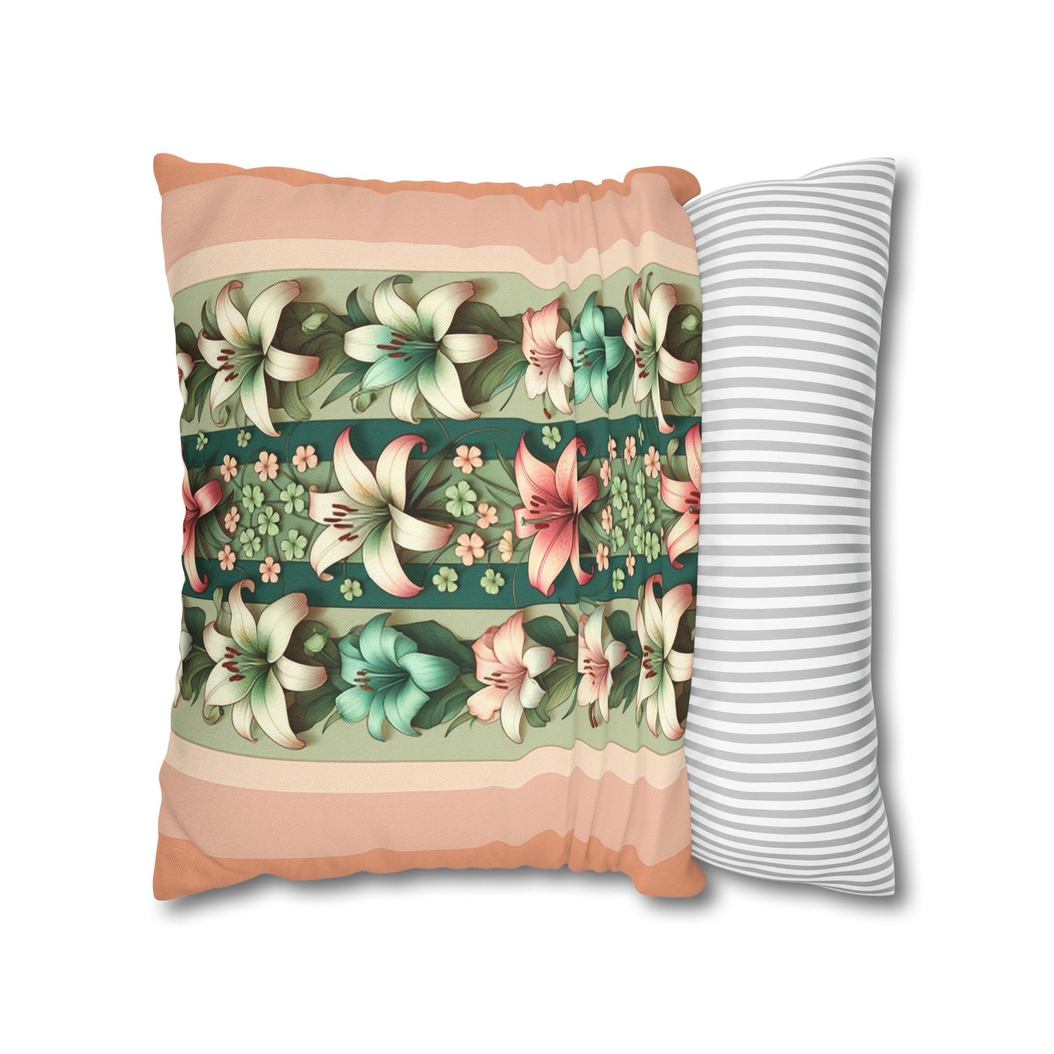 Lilies 3 - Polyester Square Pillowcase