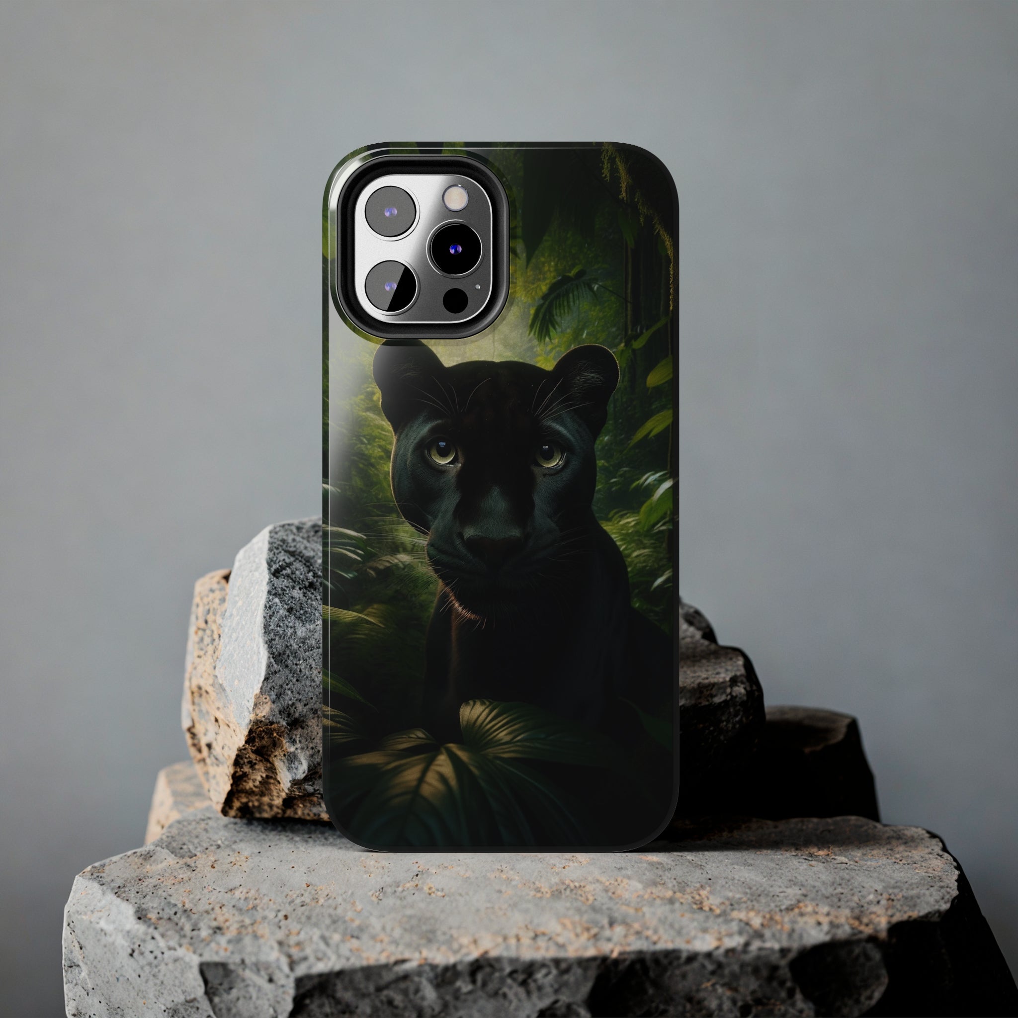 Curious black panther - Tough Phone Case