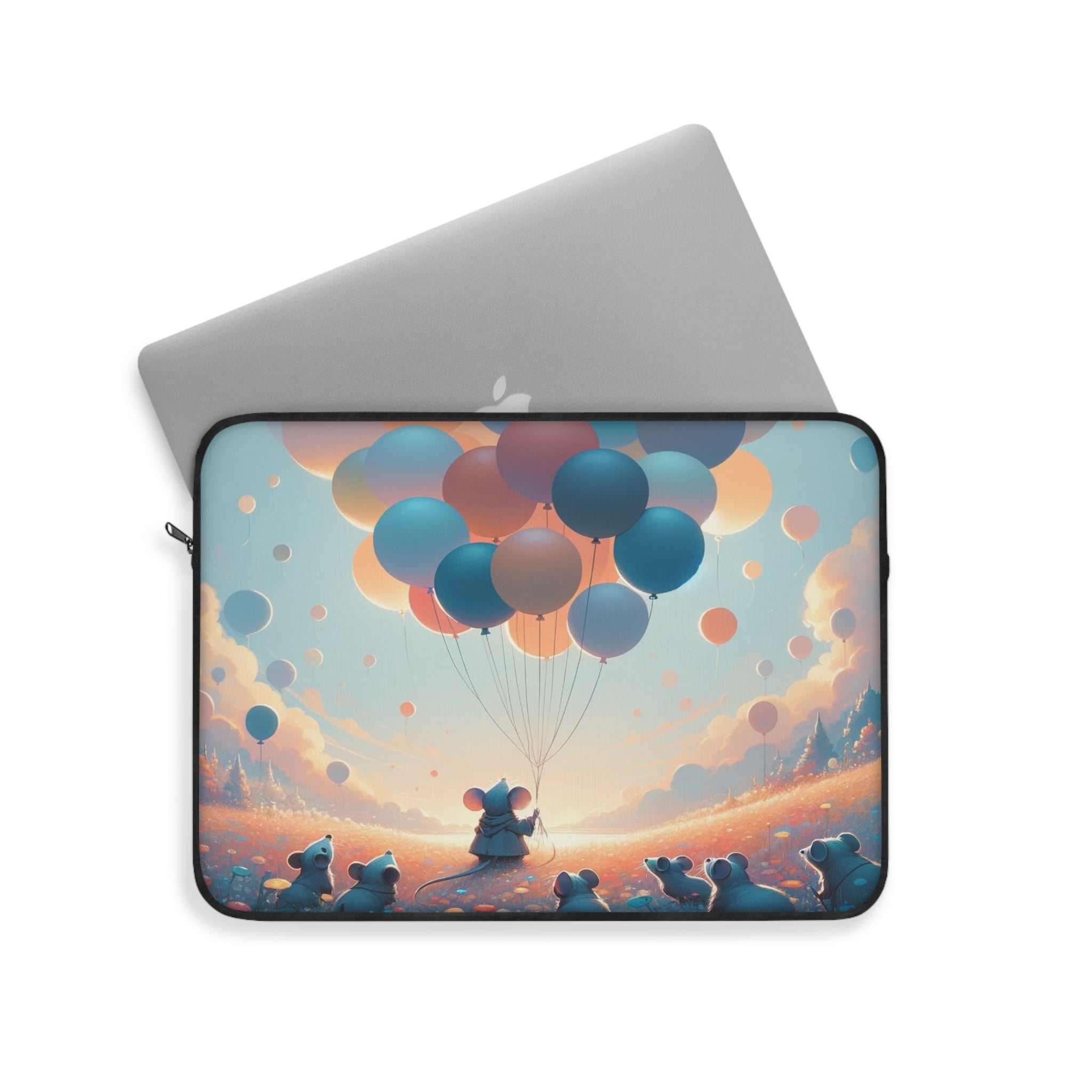 Mice watching balloons - Laptop Sleeve