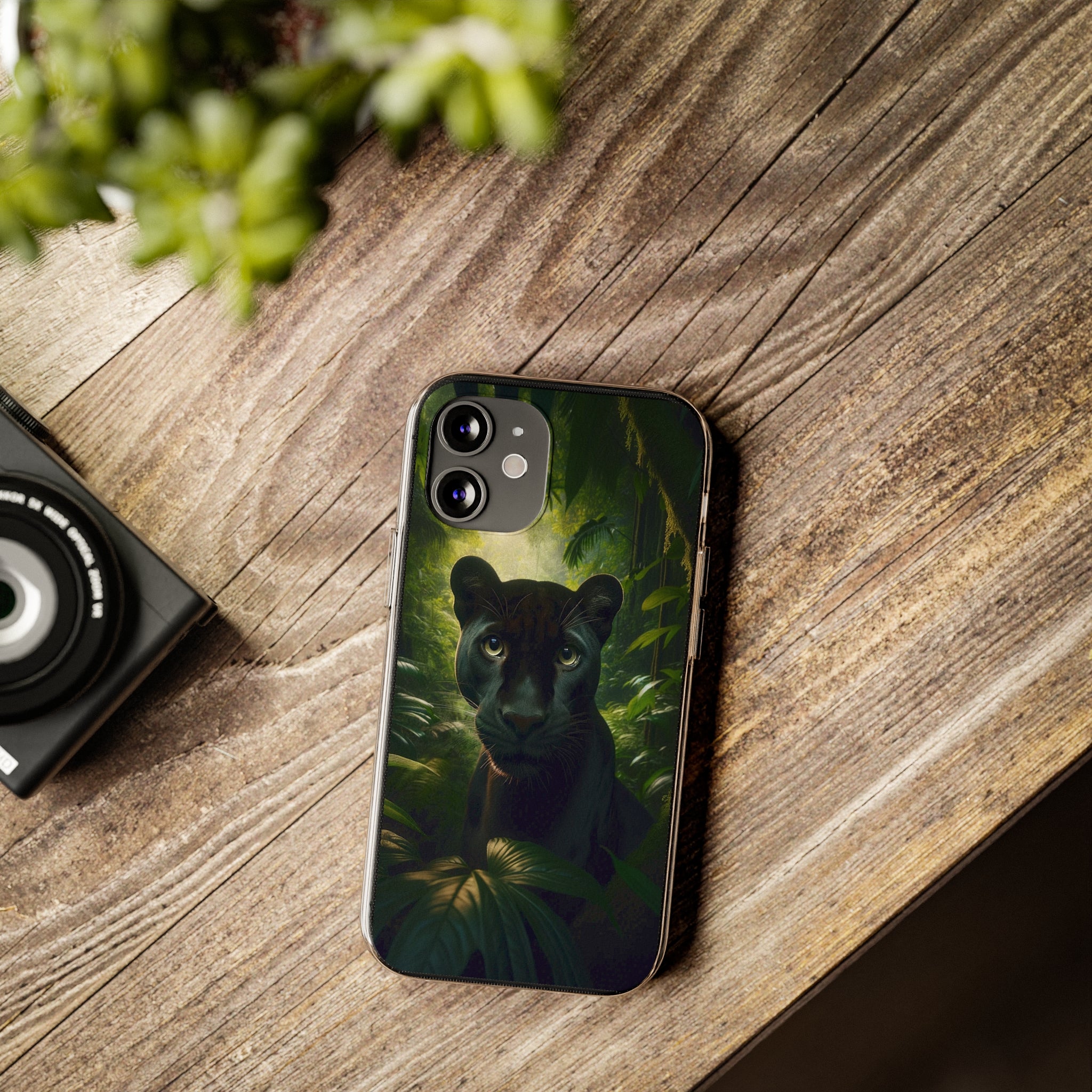 Curious Panther - Soft Phone Case