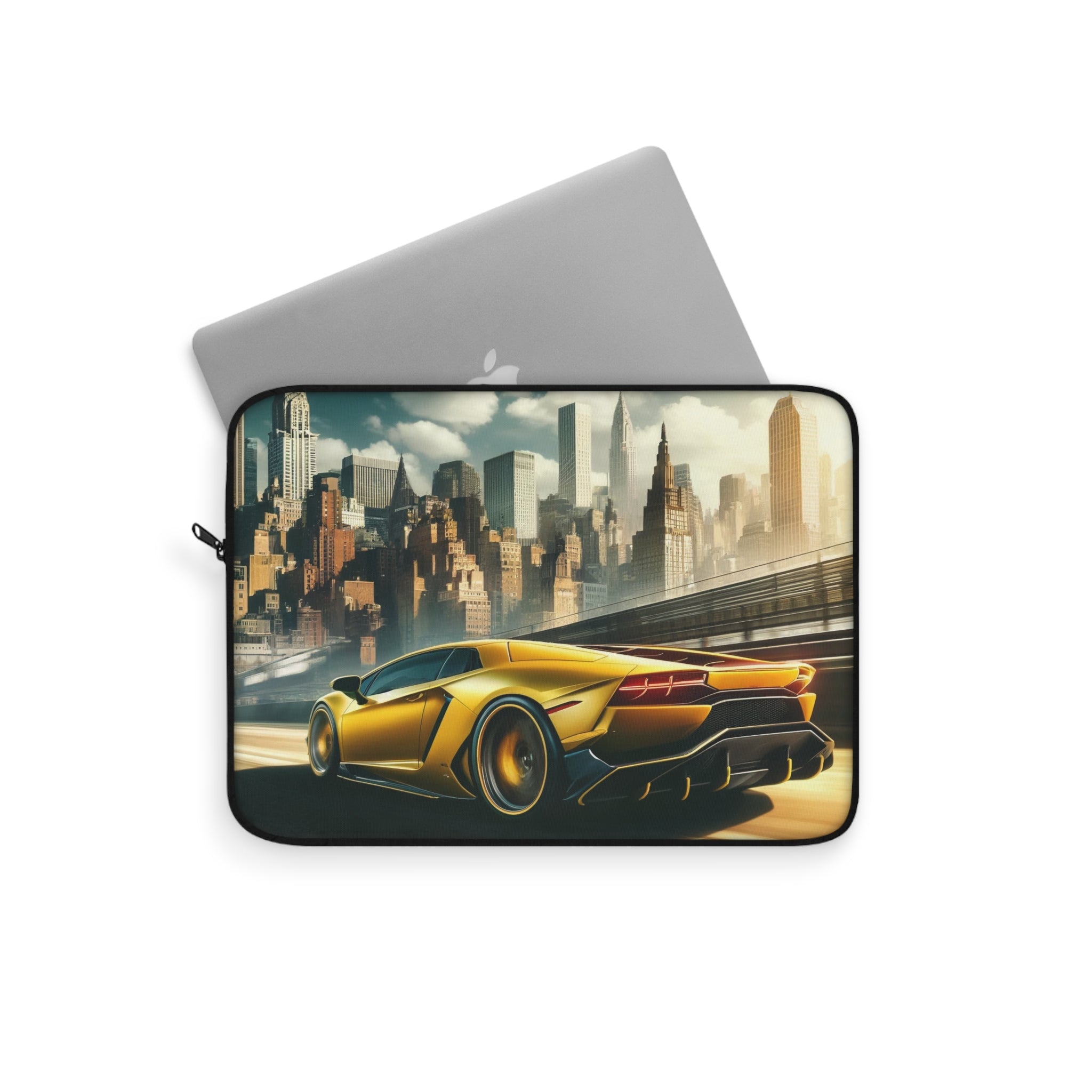 Yellow car in San Fransisco - Laptop Sleeve