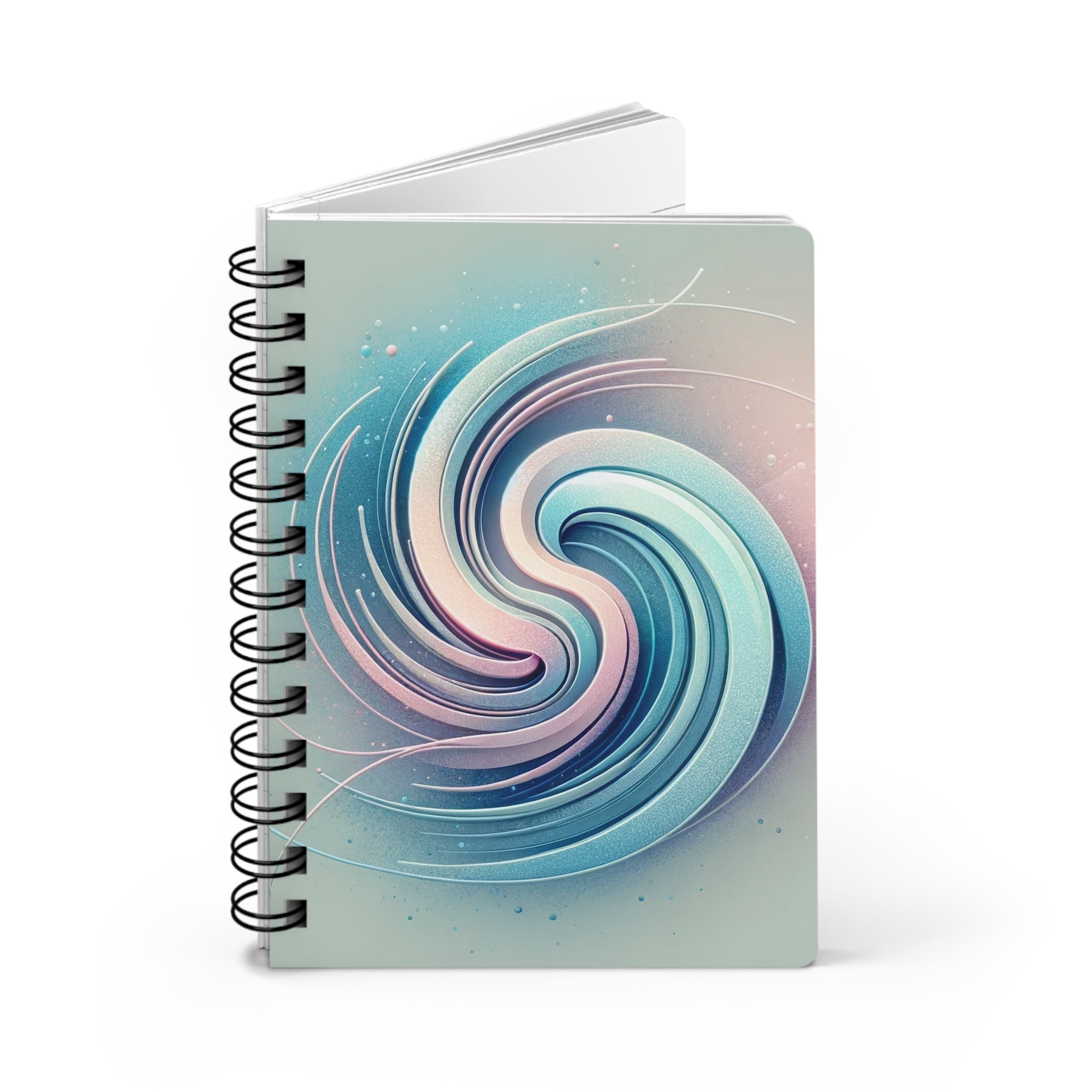 A blue spiral/circle - Spiral Notebook