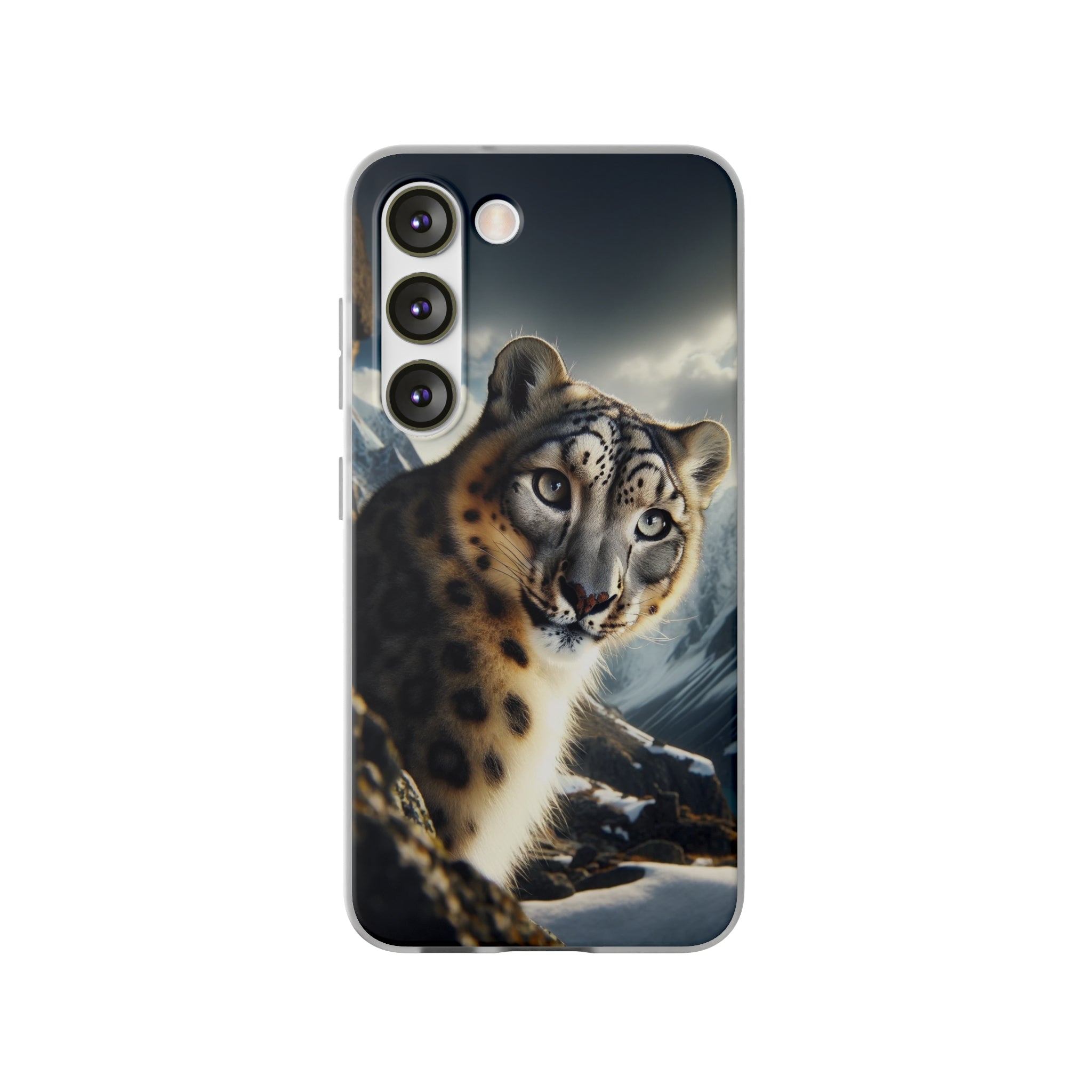 Curious Snow leopard - Flexi Case (Samsung only)