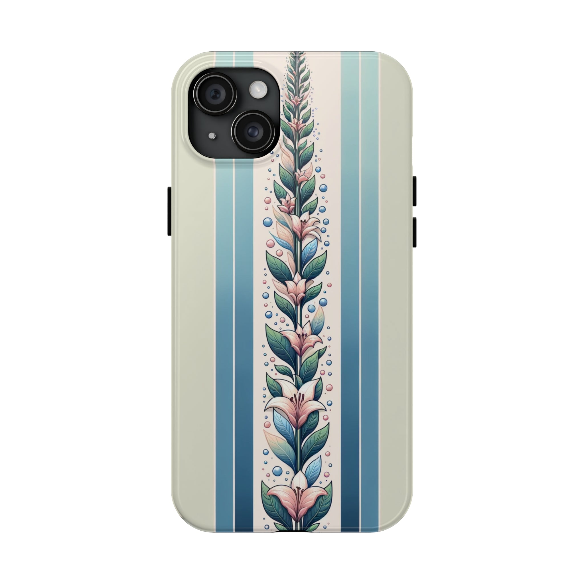 Lilies and leaves - Tough Phone Case