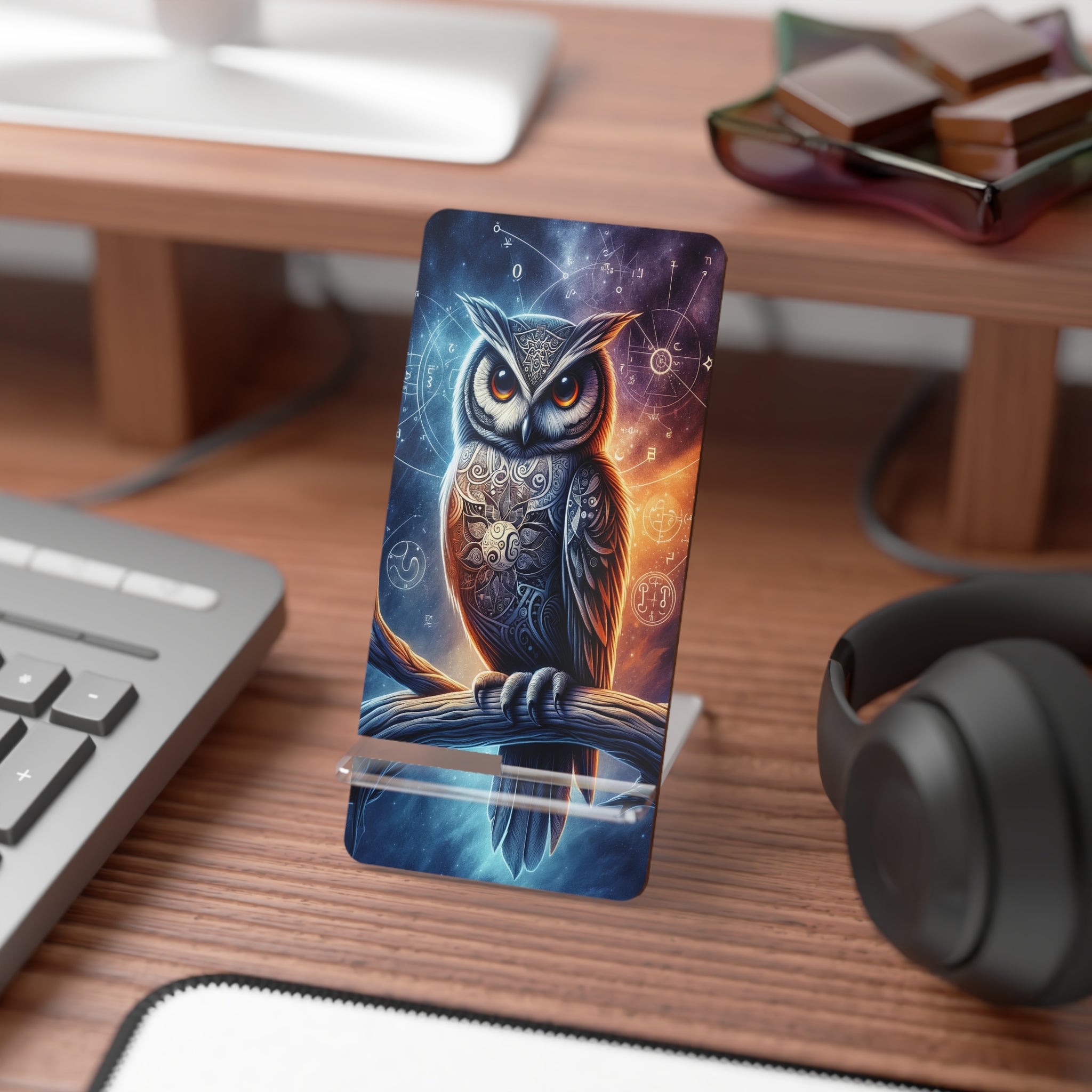 Grey owl - Smartphone Stand