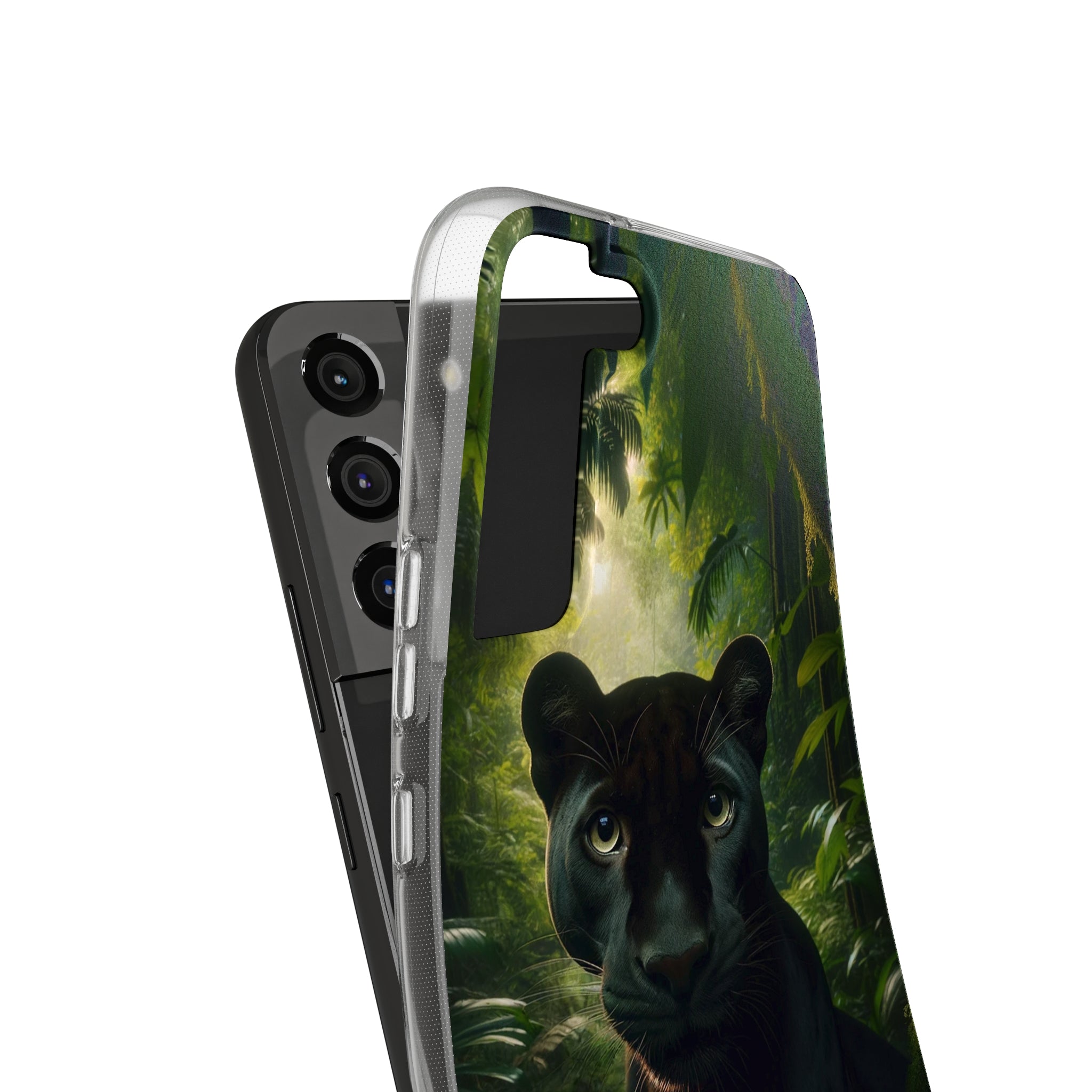 Curious Panther - Soft Phone Case