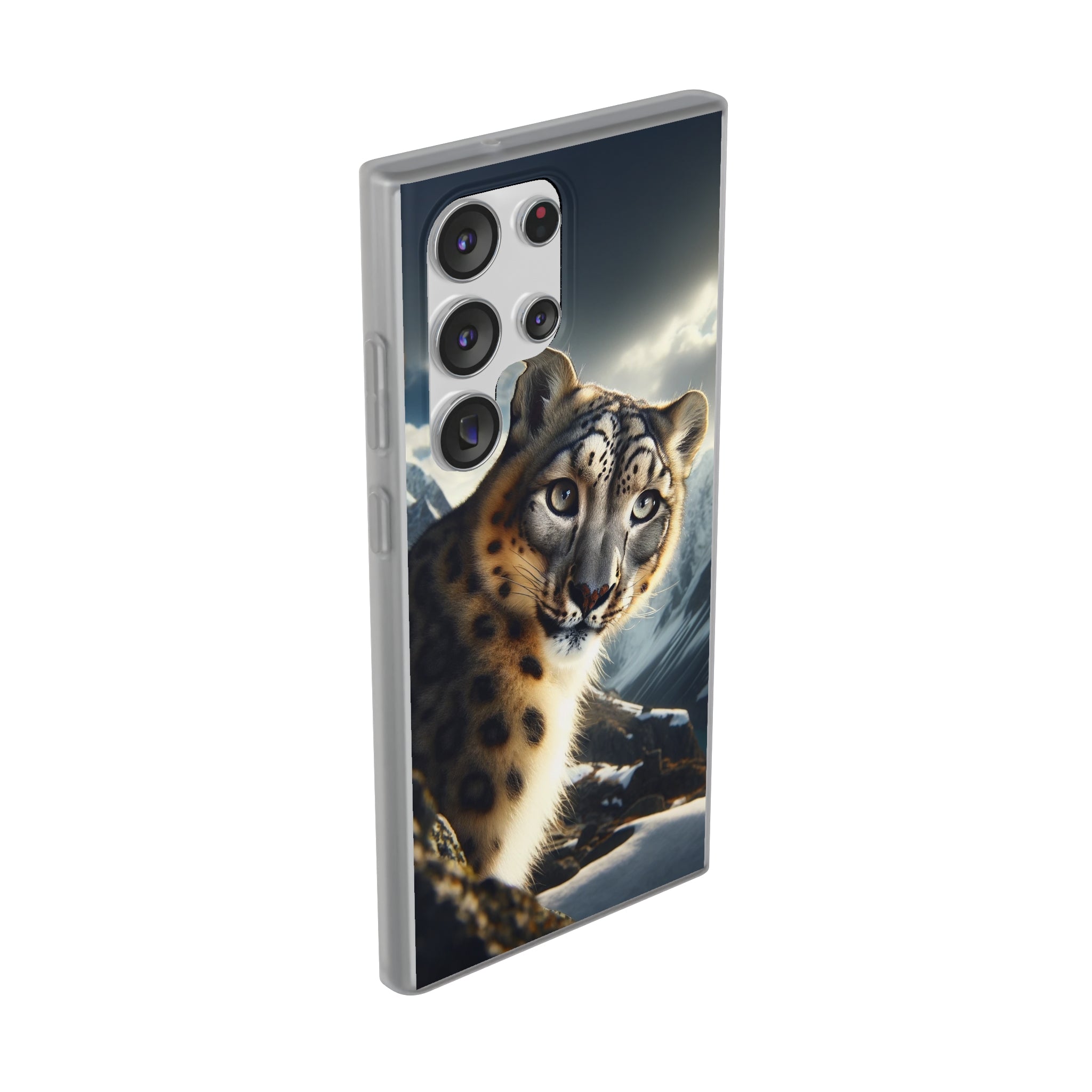 Curious Snow leopard - Flexi Case (Samsung only)