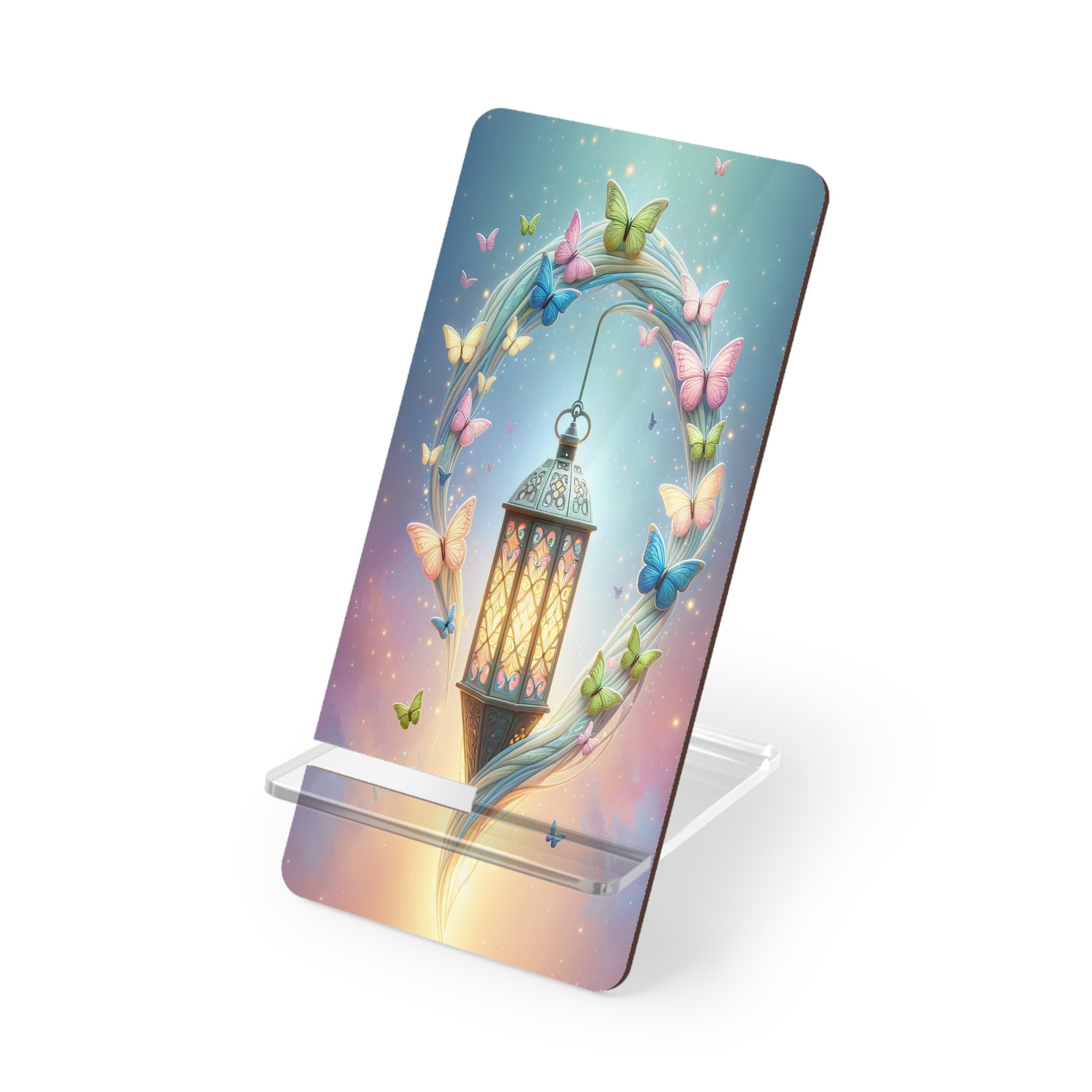 Oil Lamp with butterflies (Pastel) - Smartphone Stand