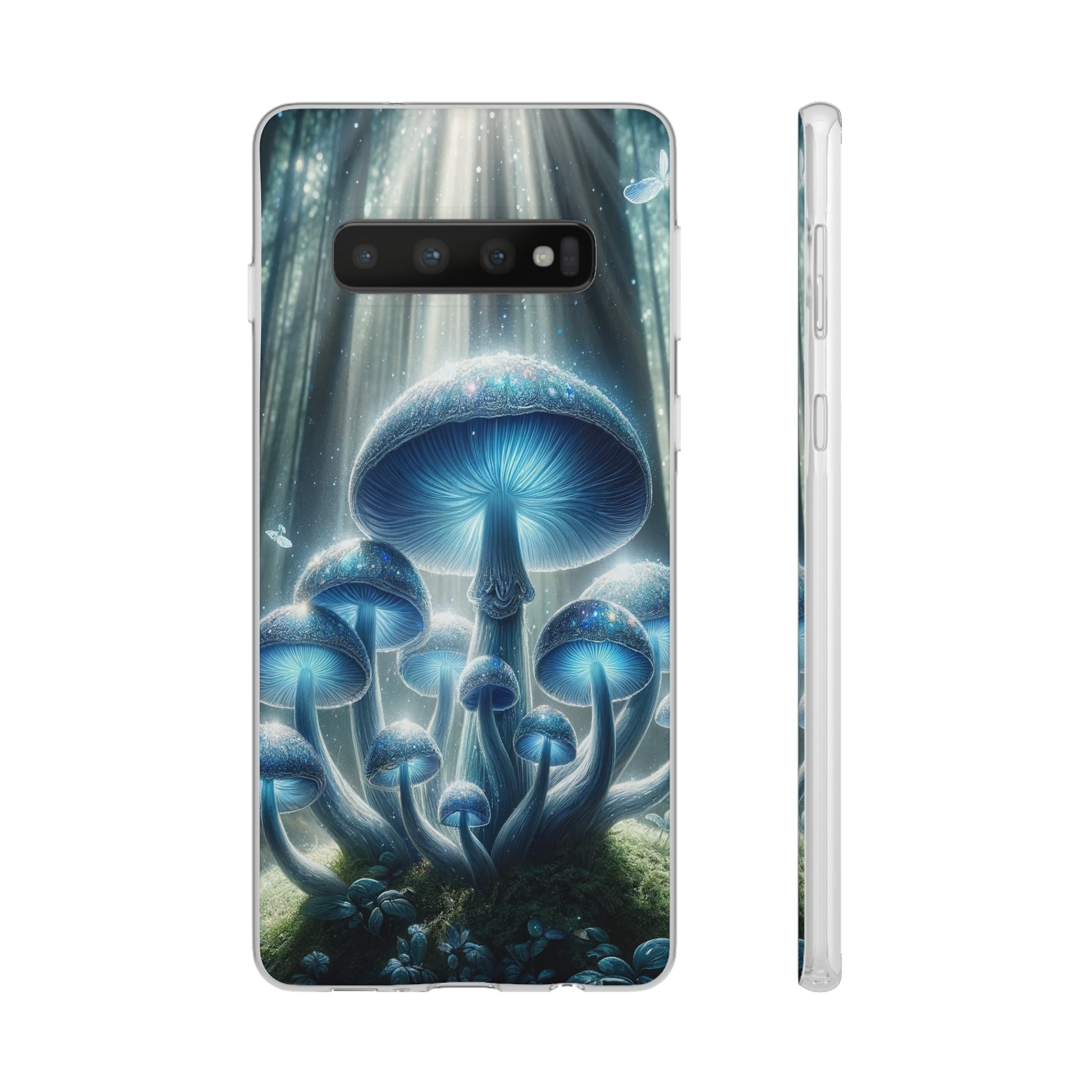 Lightblue mushrooms - Flexi Case (Samsung only)