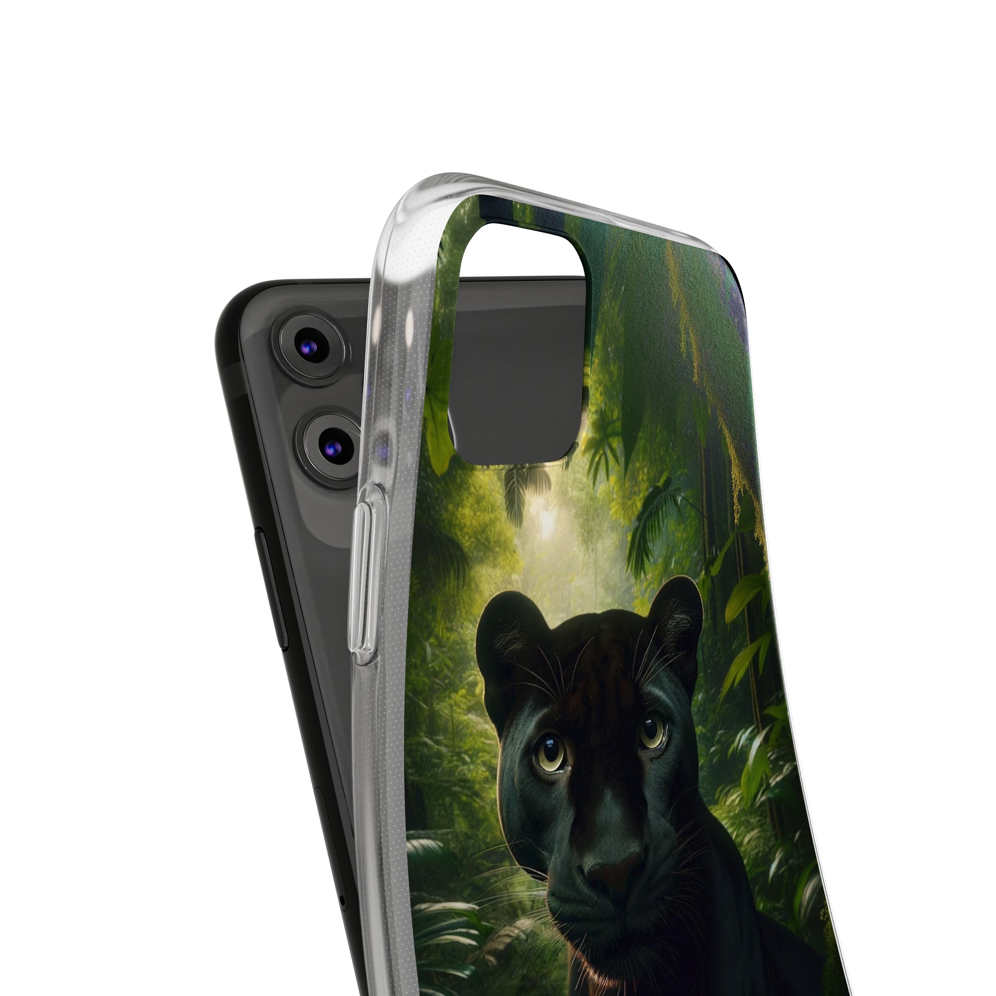 Curious Panther - Soft Phone Case