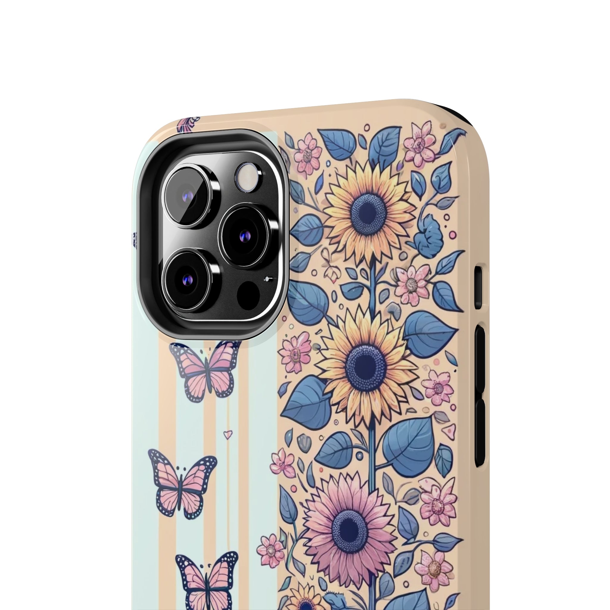 Butterflies and Sunflowers - Tough Phone Case