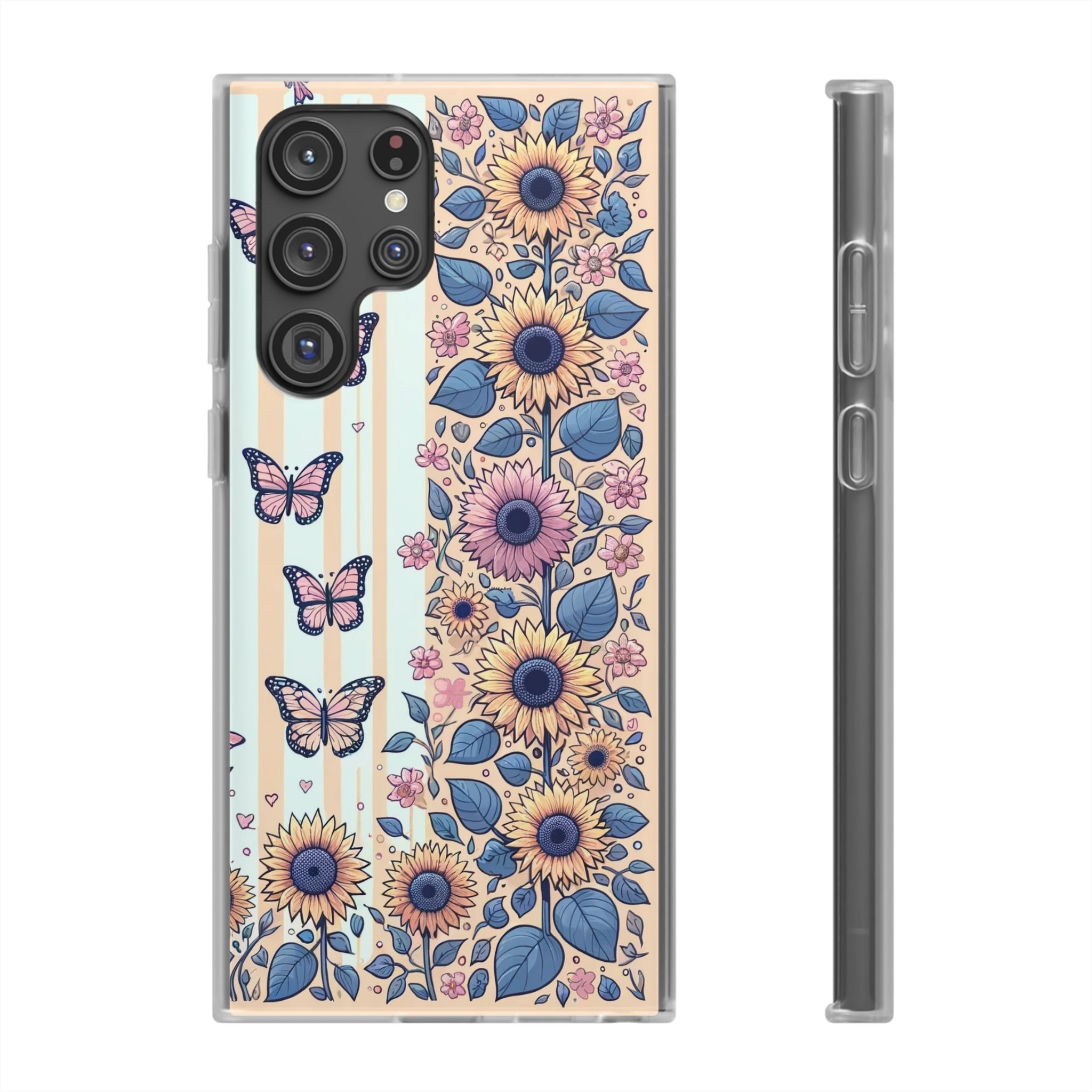 Sunflowers and butterflies - Flexi Case (Samsung only)