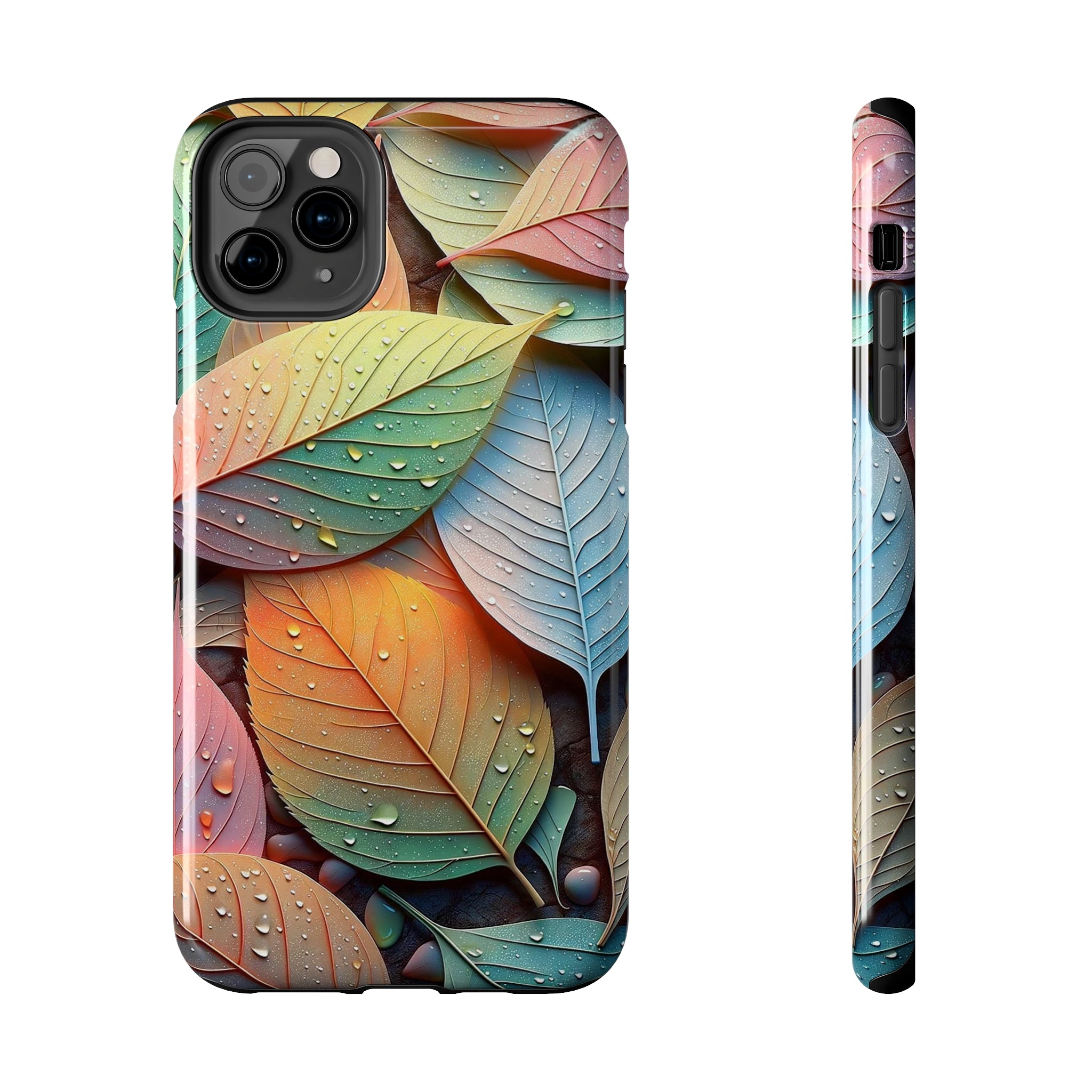 Pastel coloured leaves - Tough Phone Case