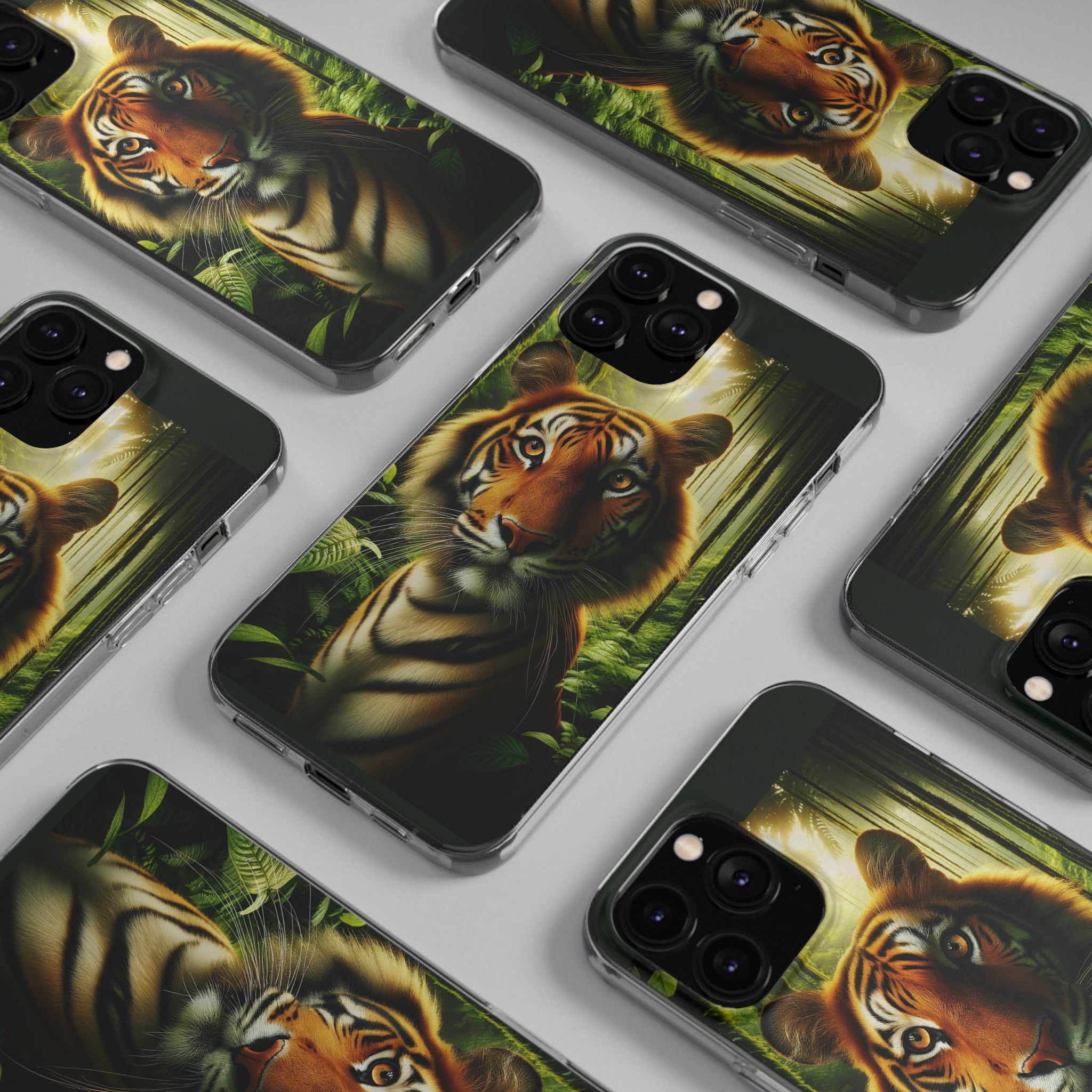 Curious Tiger - Soft Phone Cases