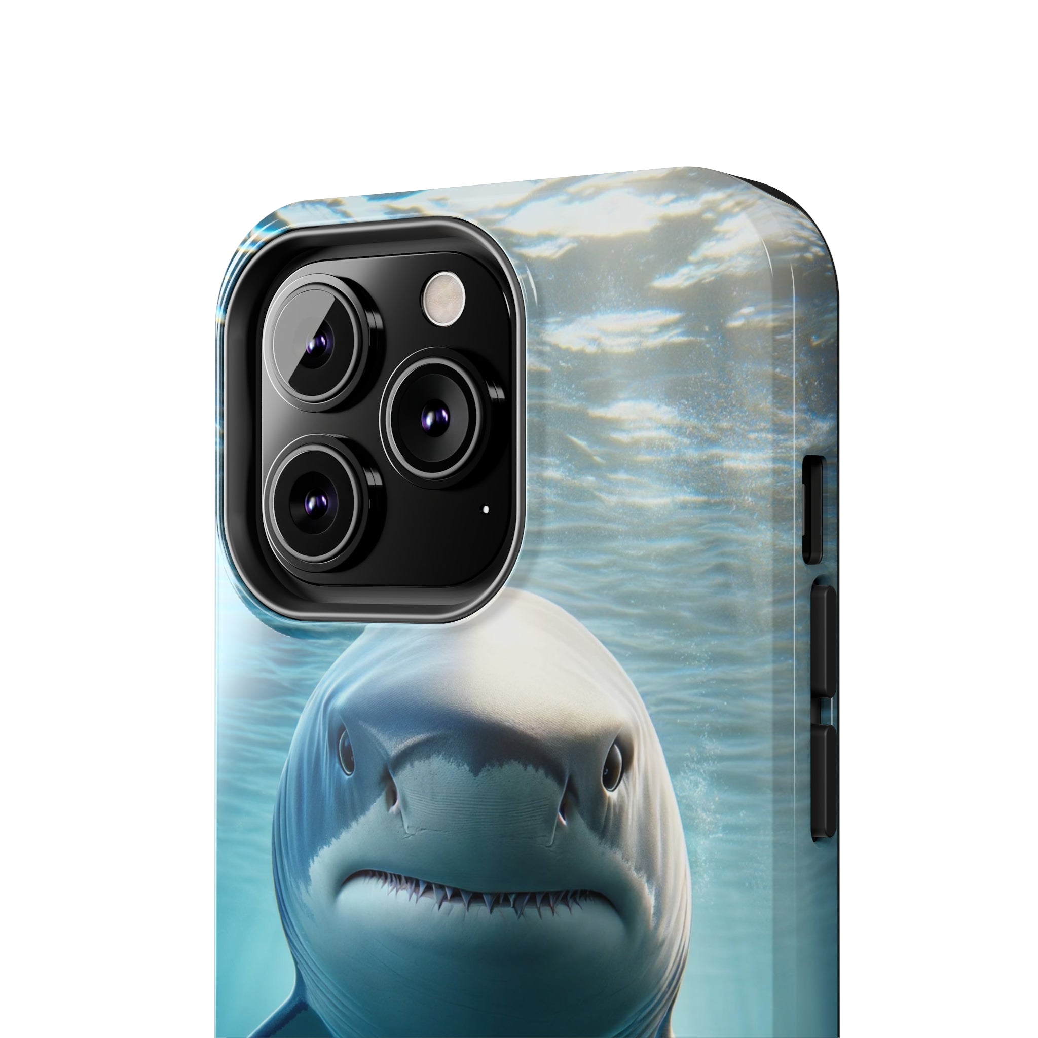 Curious shark - Tough Phone Case