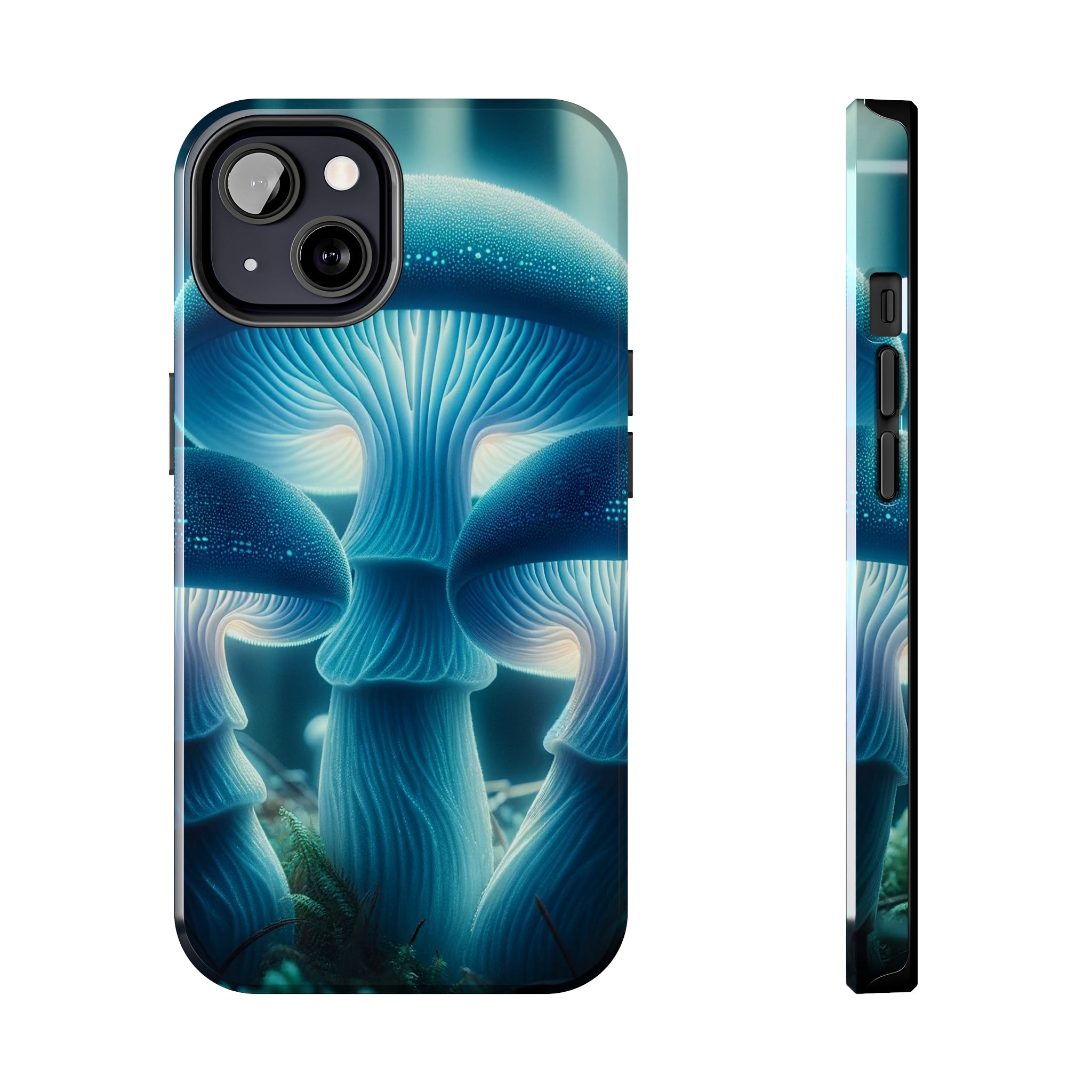 Blue Mushrooms - Tough Phone Case