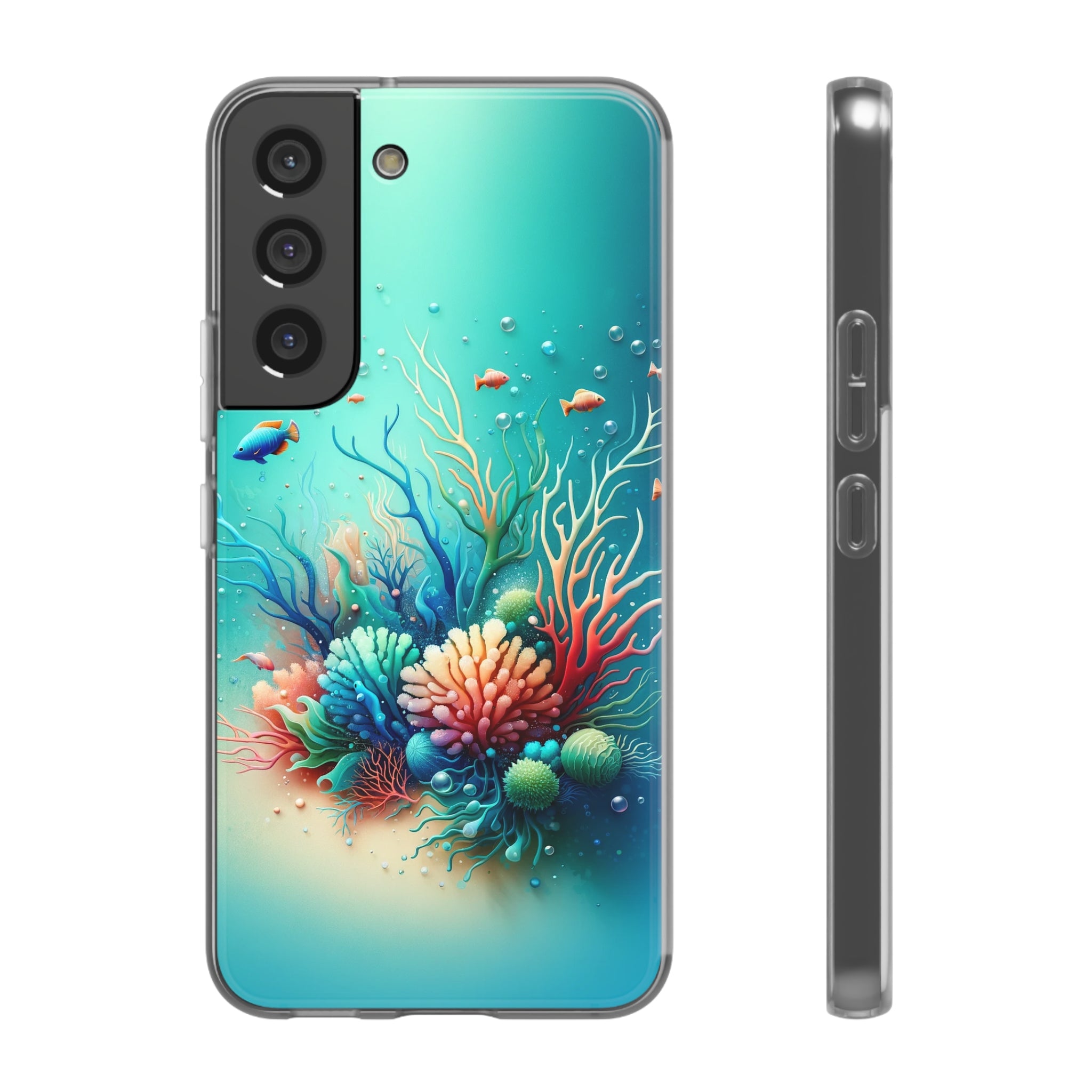 Fish around coral reef - Flexi Case (Samsung only)