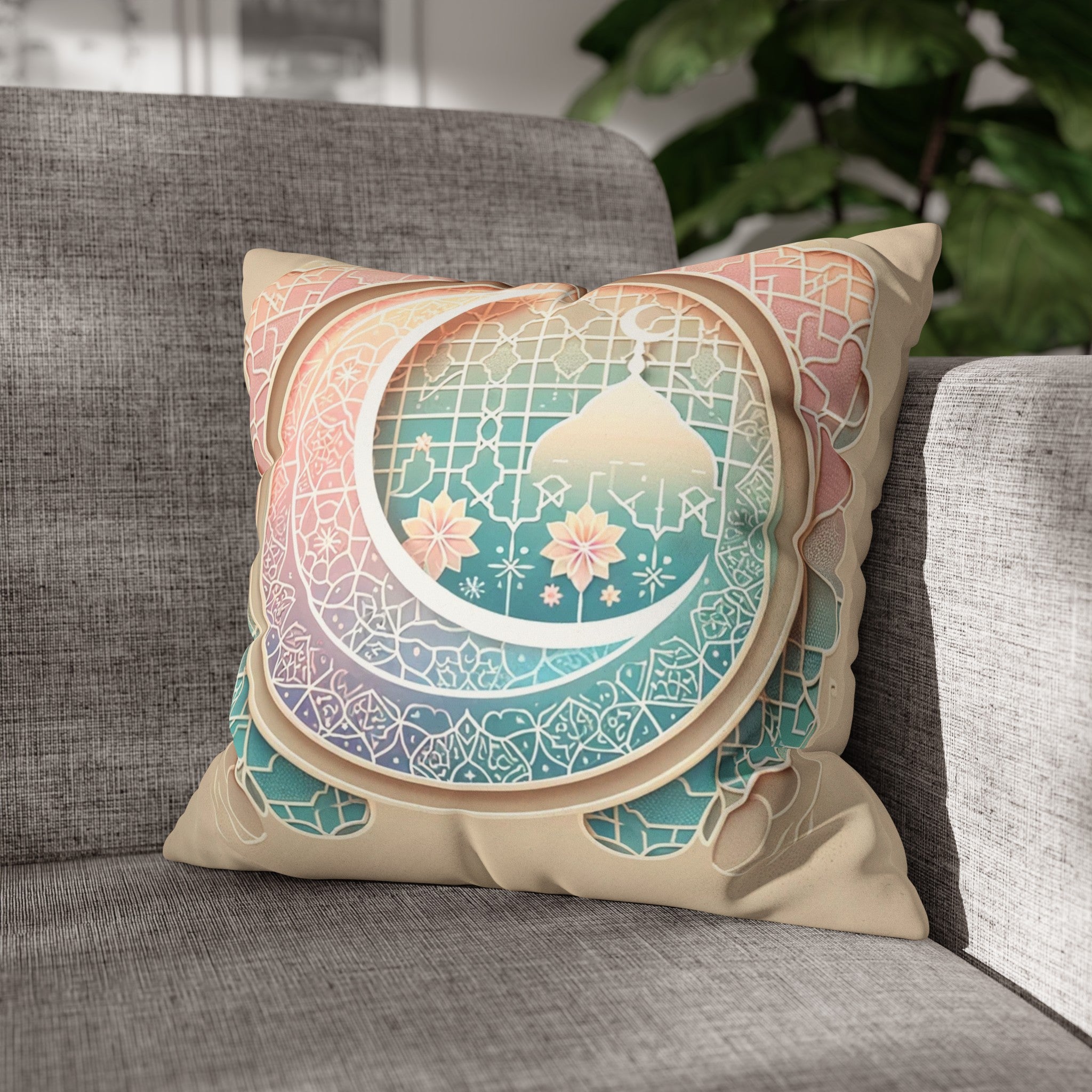 Islamic Art (3) - Suede Square Pillowcase