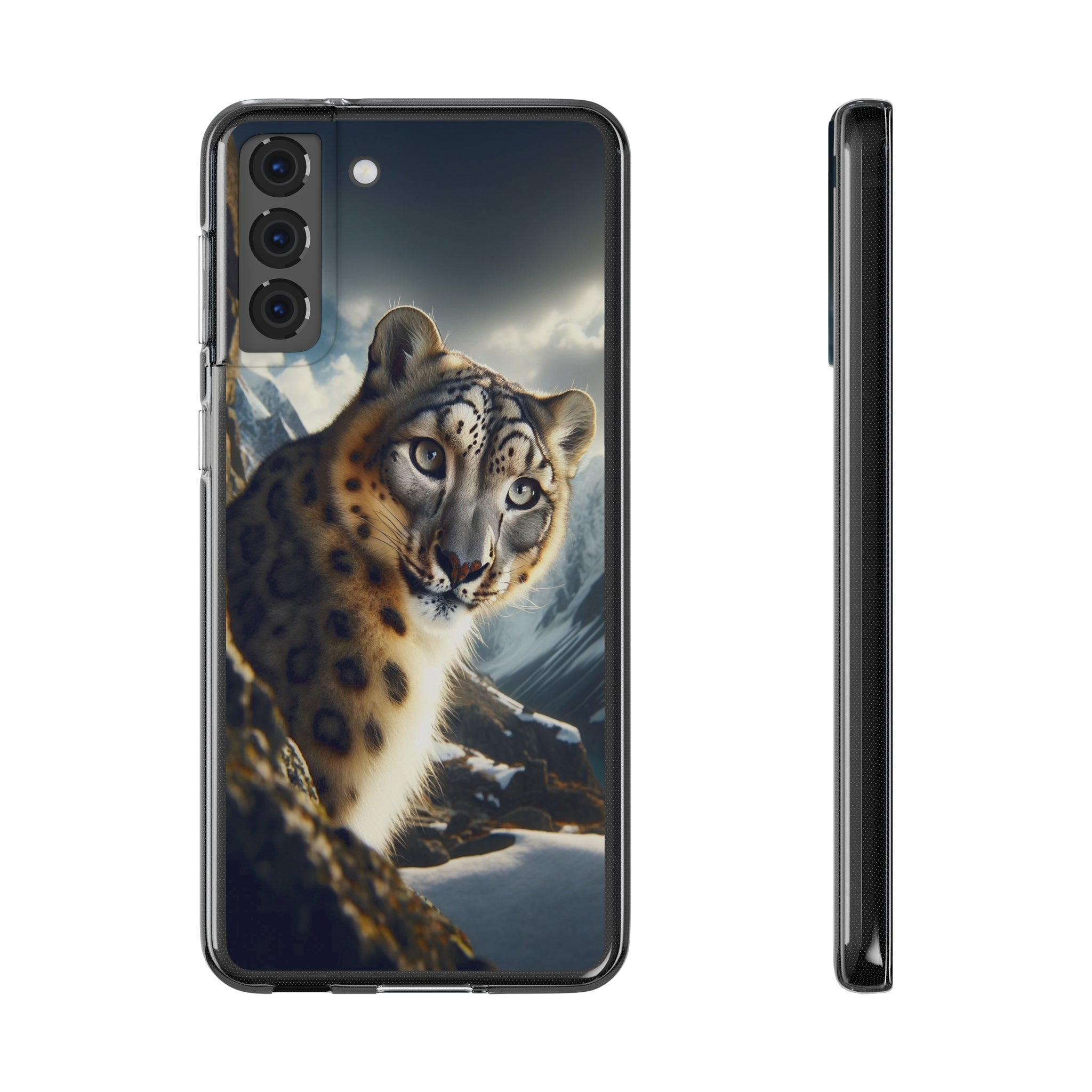 Snow Leopard - Soft Phone Case