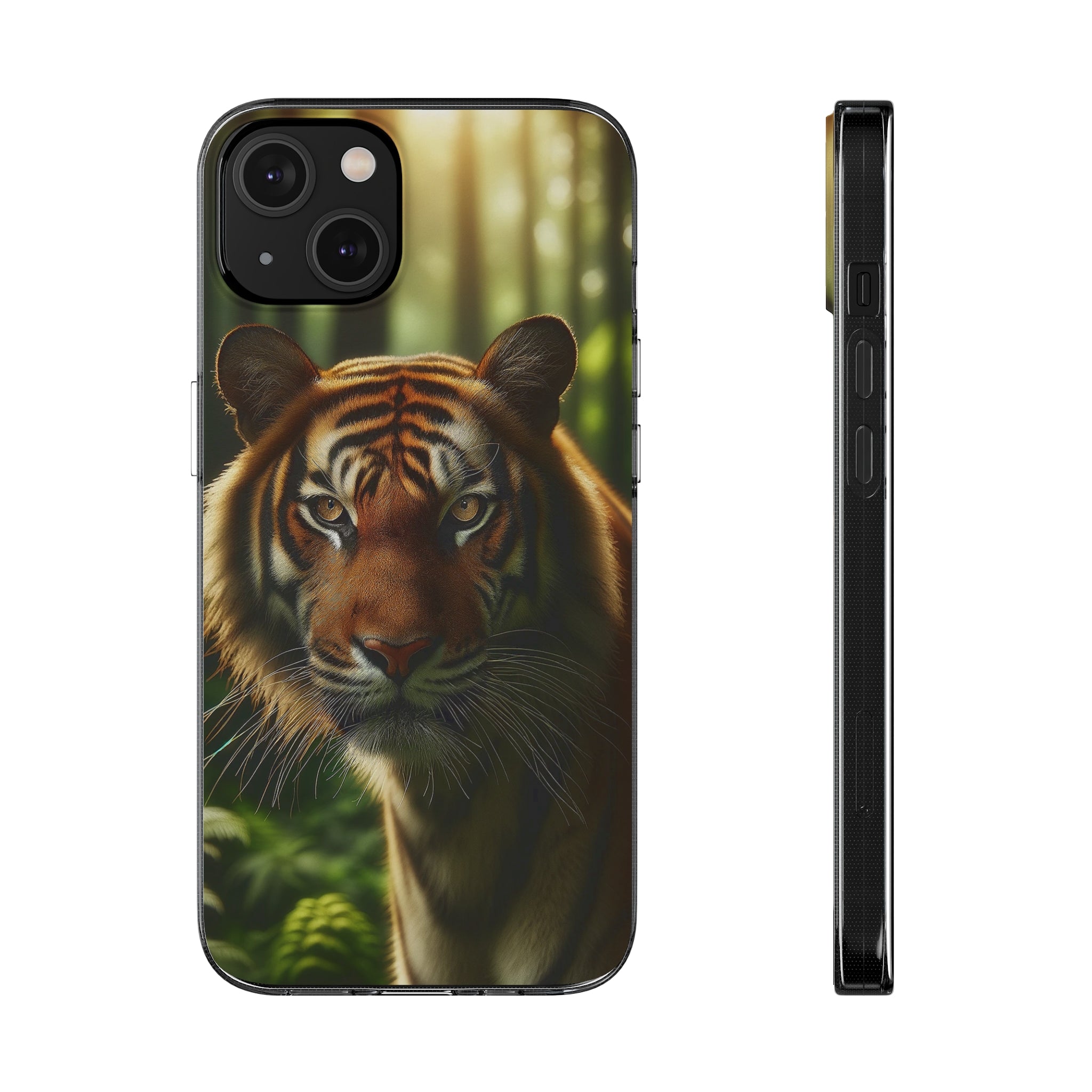 Curious Tiger - Soft Phone Case